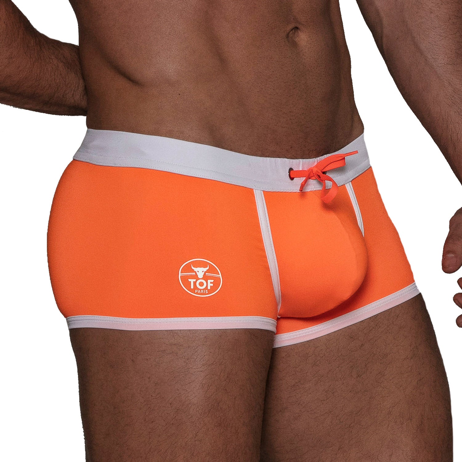 Neon Swim Trunks Orange