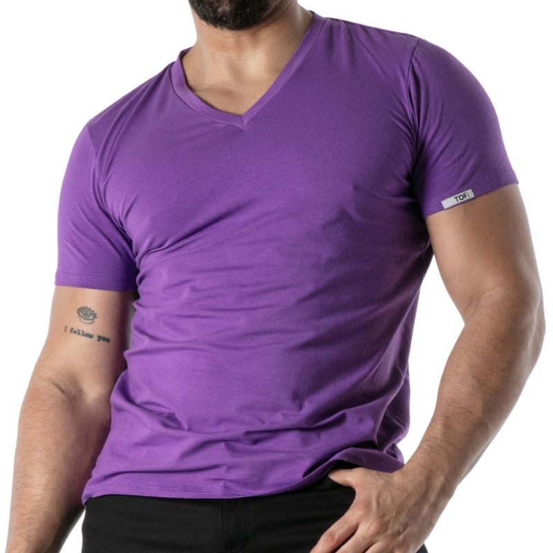 Colorful V-Neck T-Shirt