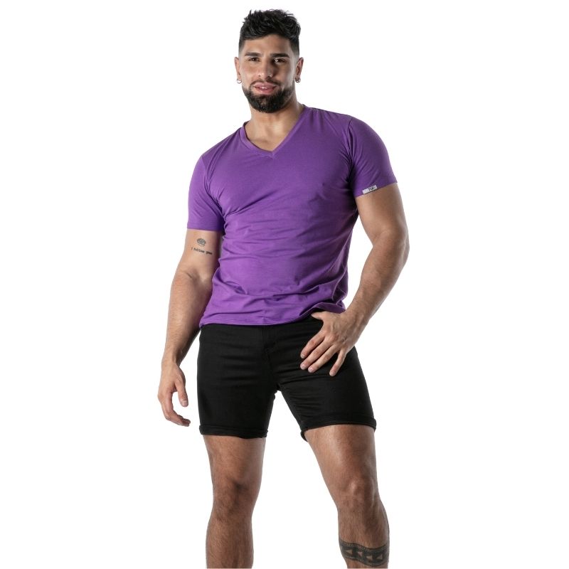 Colorful V-Neck T-Shirt