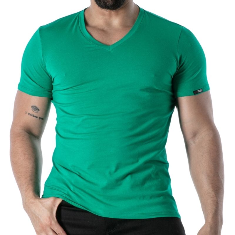 Colorful V-Neck T-Shirt