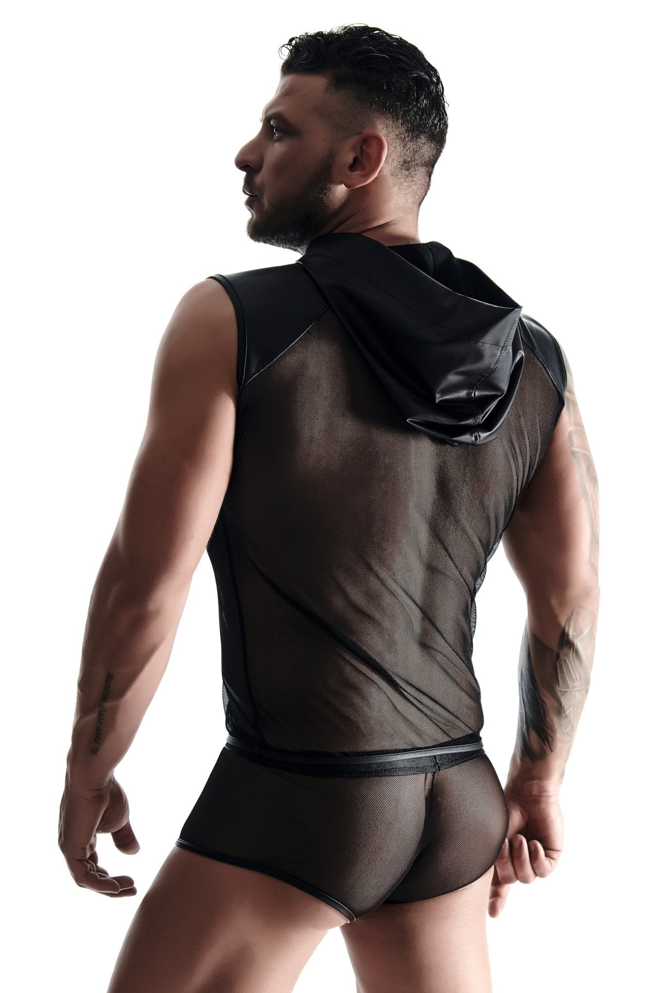 Herren Kapuzenshirt TSH018 schwarz - XXL - Regnes Fetish Planet - Shop Deutschland Noodosz