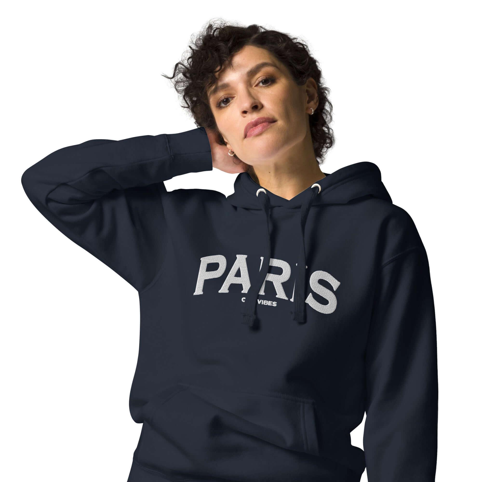 TOV Hoodie City | PARIS (Navy/Weiß) * Unisex