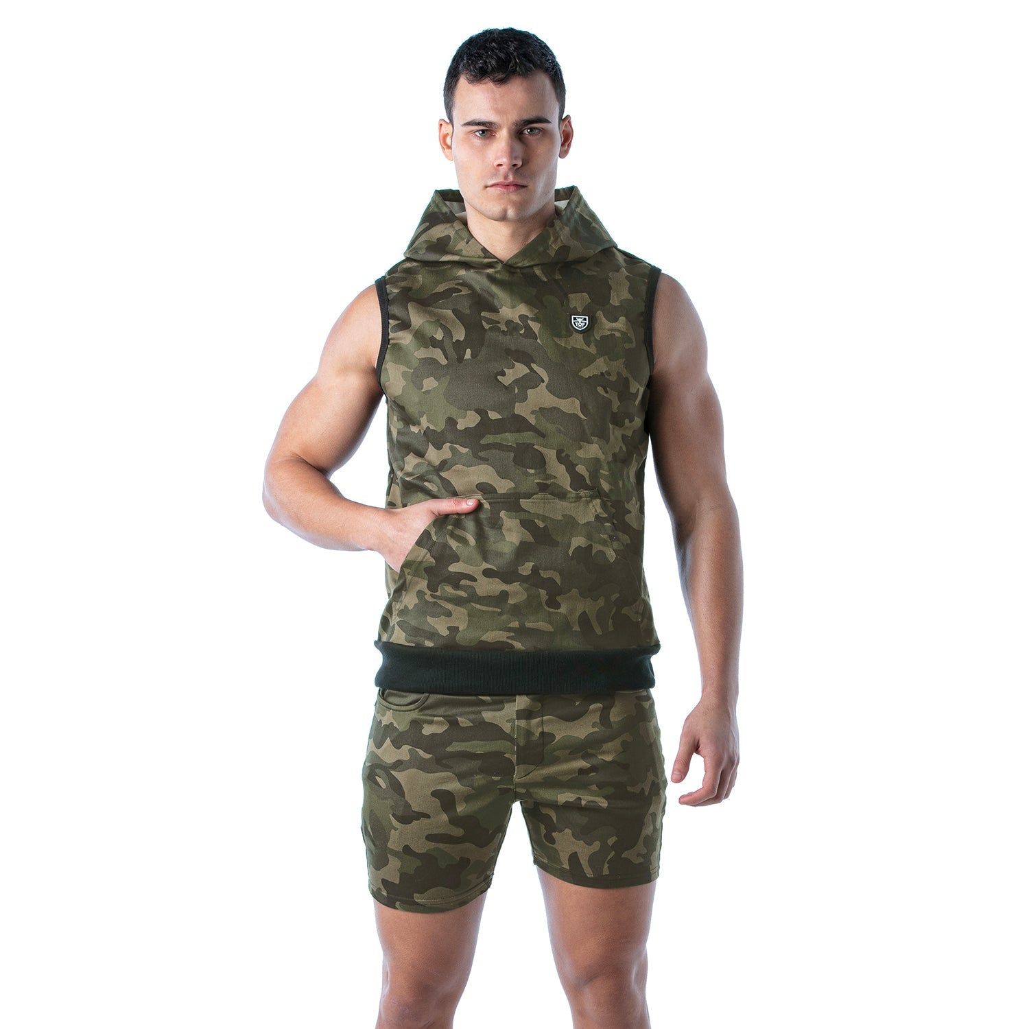 Ärmelloser Hoodie im Army‑Stil - TOF Paris - Shop Deutschland Noodosz