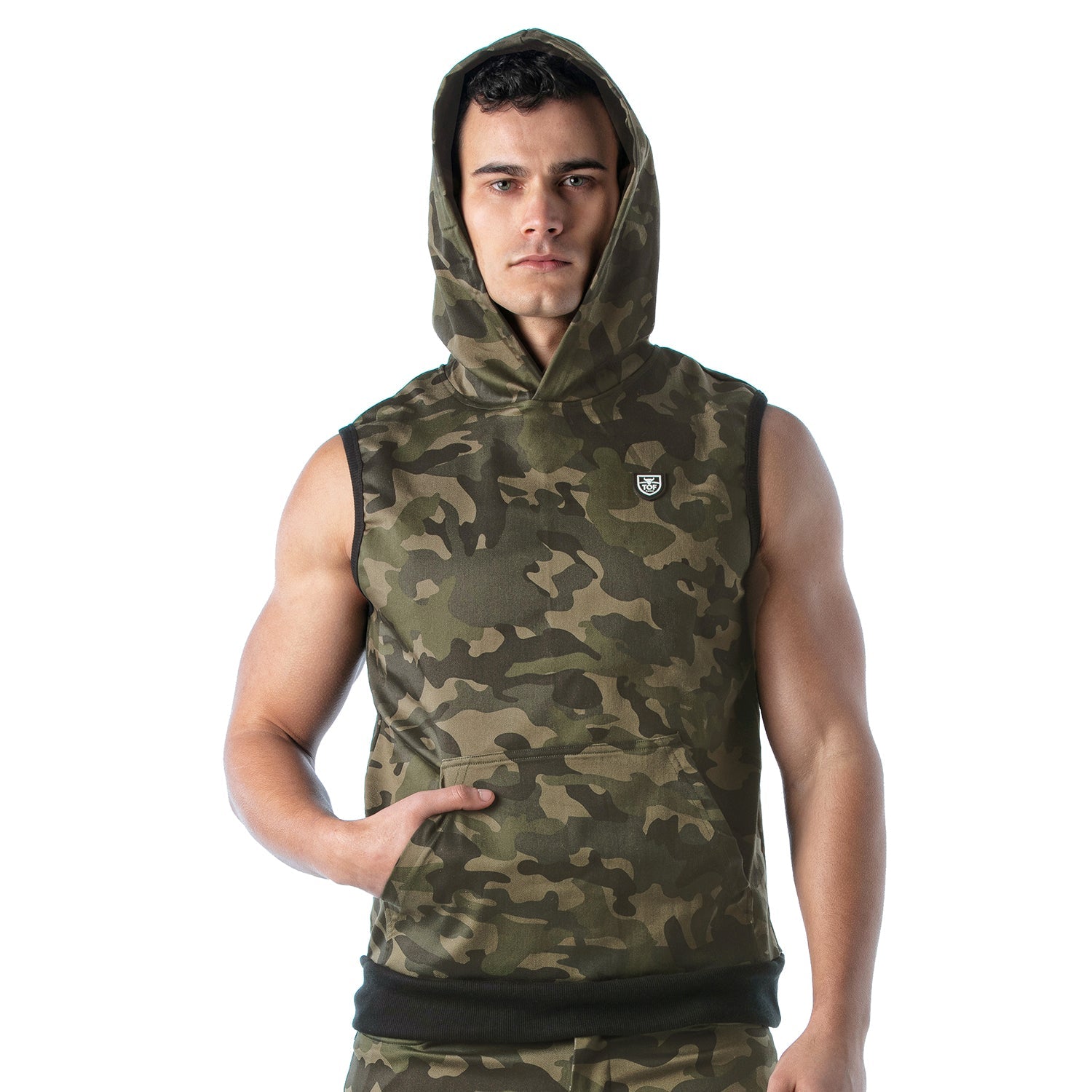 Ärmelloser Hoodie im Army‑Stil - TOF Paris - Shop Deutschland Noodosz
