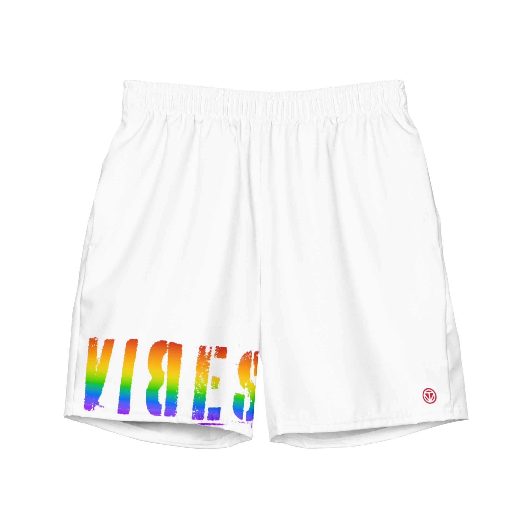 TOV Badeshorts VIBES II LGBTQ (Weiß)
