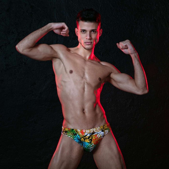 Baroque Swim Thong Orange - noodosz - TOF Paris - 