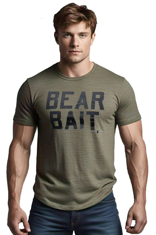 ajaxx63 BEAR BAIT, military green T-Shirt, print ajaxx63 Kleidung & Accessoires:Herren:Herrenmode:Shirts & Hemden:T-Shirts nudosz.myshopify.com