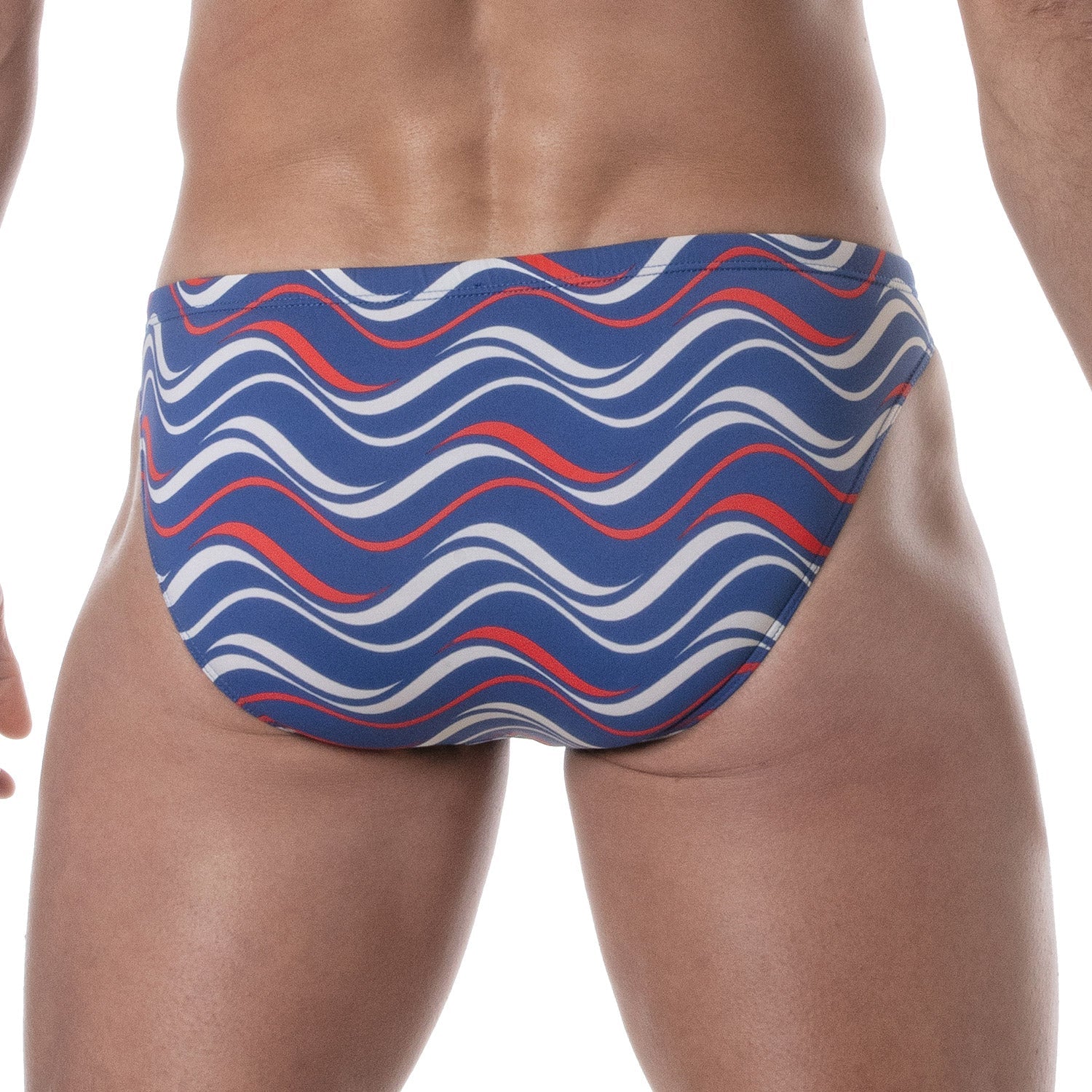 Bedruckte Badehose, Badeslip – Blau - TOF Paris - Shop Deutschland Noodosz