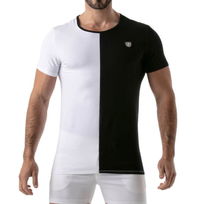 Bicolor T-Shirt Black - White - noodosz - TOF Paris - 