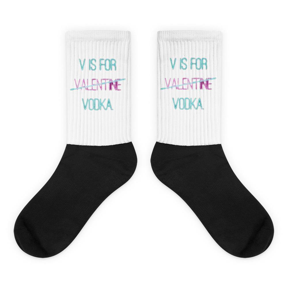V is for Vodka - Socks