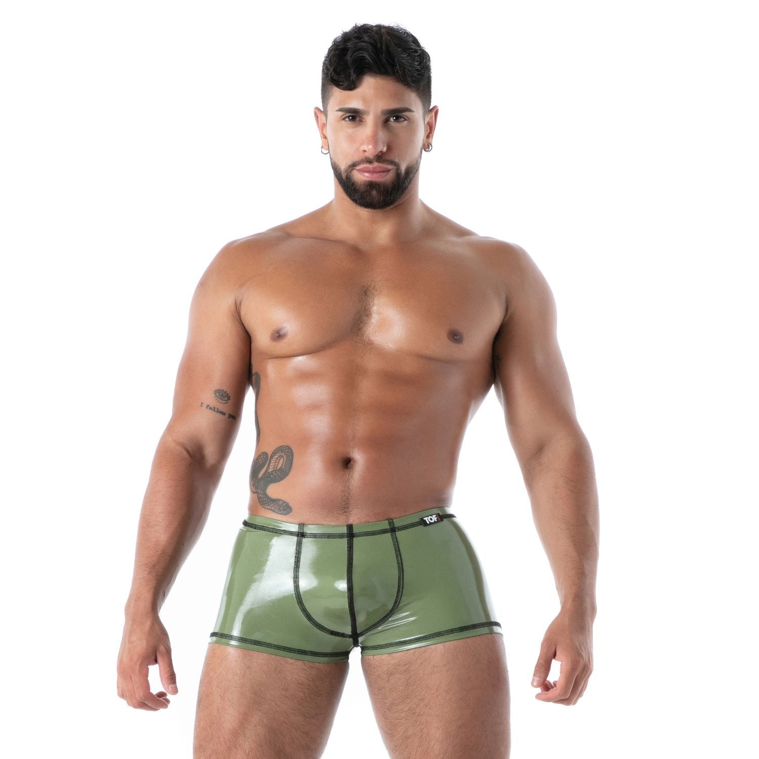 Boxer Second Skin aus Latex – Khaki - TOF Paris - Shop Deutschland Noodosz