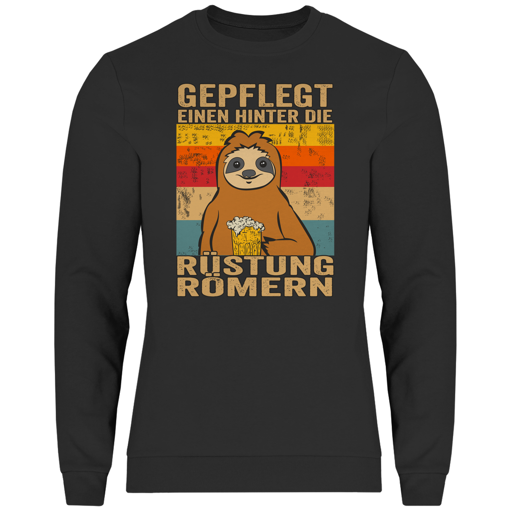 Herren Sweatshirt Faultier