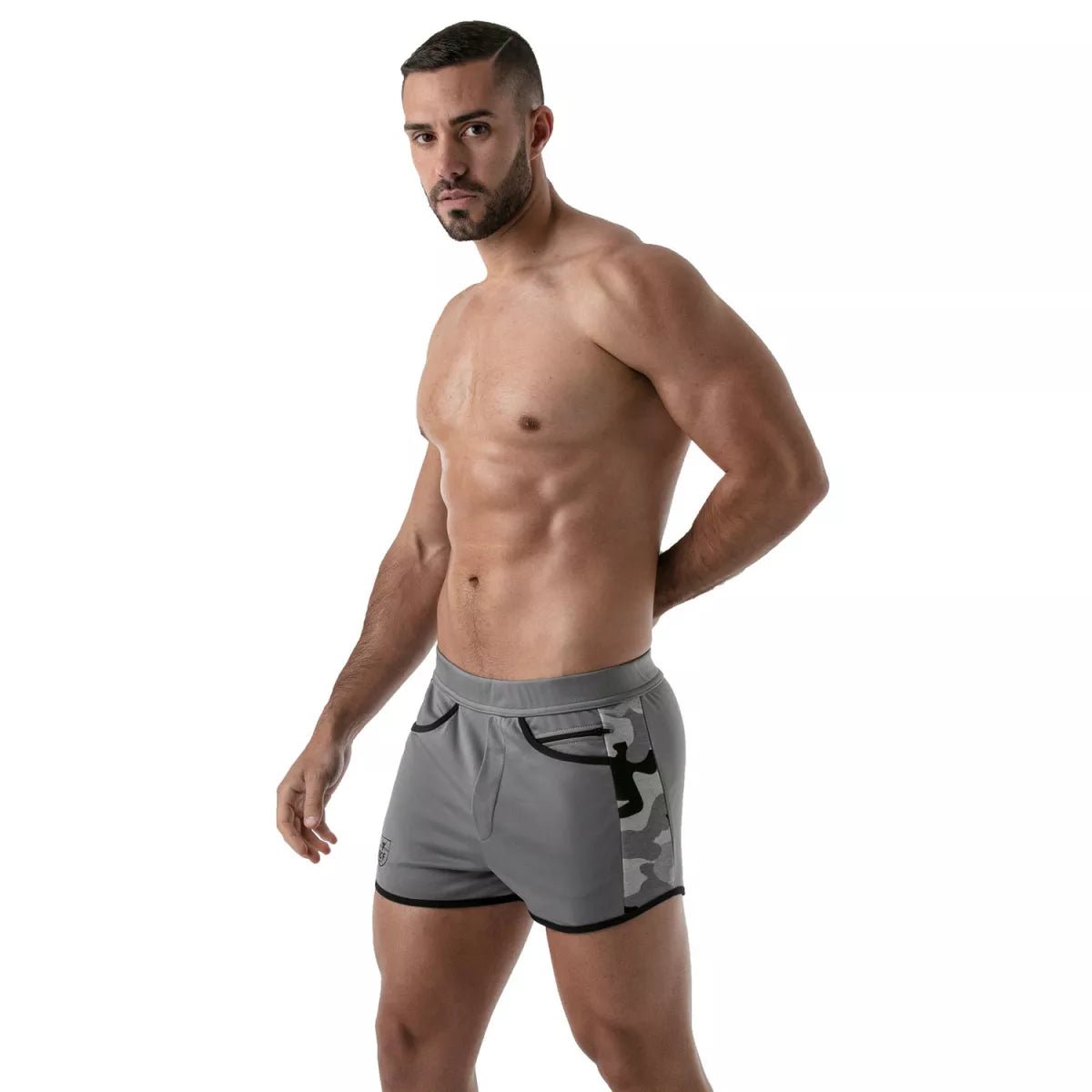 Camo Gym Shorts Grau - TOF Paris - Shop Deutschland Noodosz