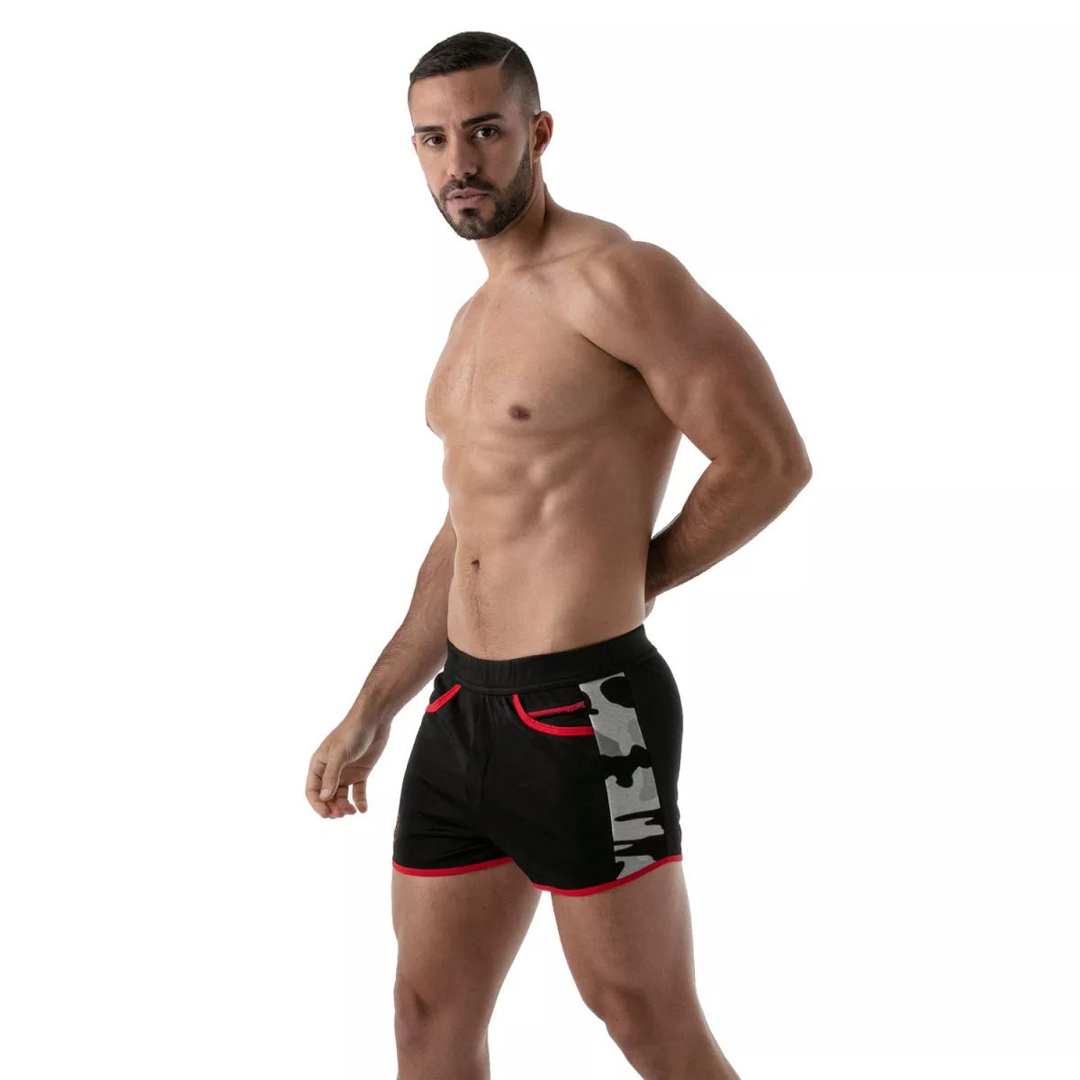 Camo Gym Shorts – Schwarz - TOF Paris - Shop Deutschland Noodosz