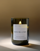 Hay Flower – Natural scented candle with essential oils from a recycled wine bottle