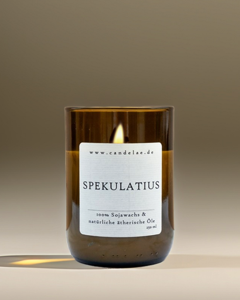 Speculoos scented candle – soy wax &amp; winter spices | Candelae