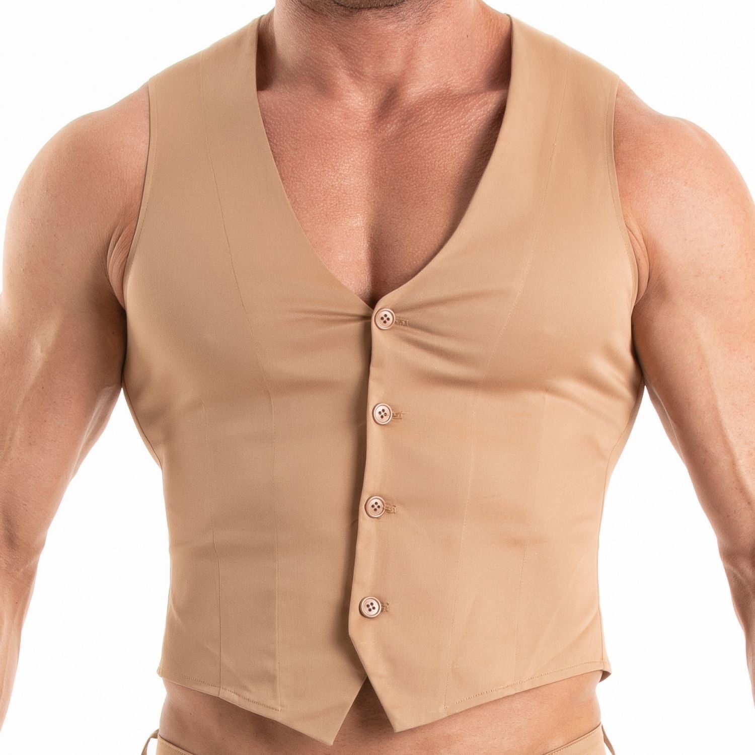 Chino Vest Brown - TOF Paris - Shop Deutschland Noodosz