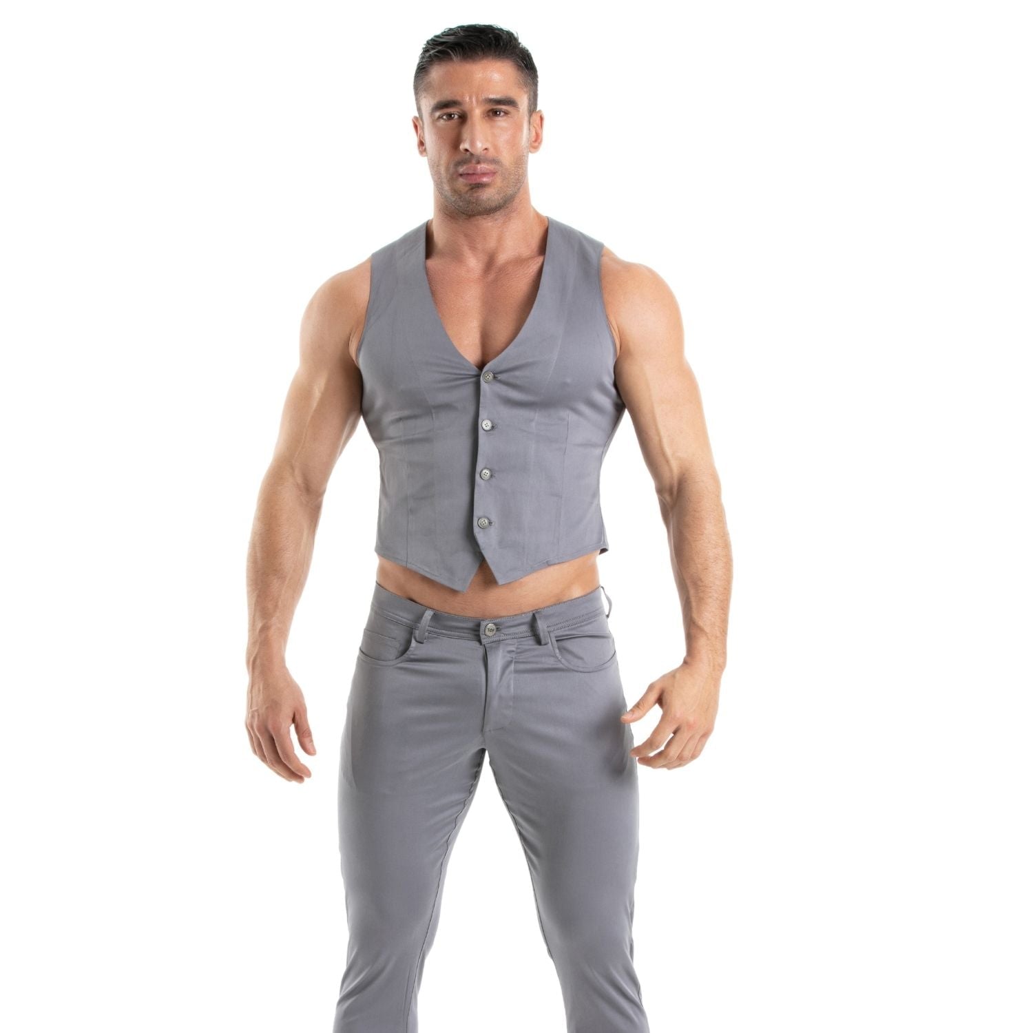 Chino Vest Grey - TOF Paris - Shop Deutschland Noodosz