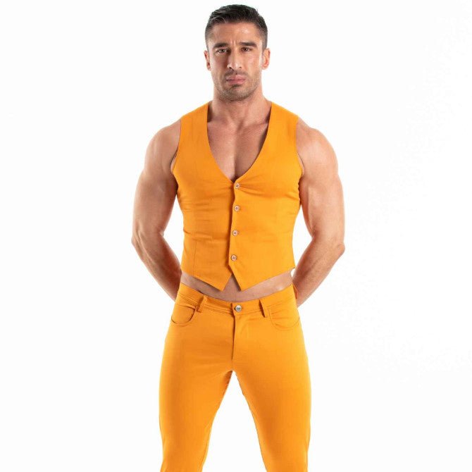 Chino Vest Orange - noodosz - TOF Paris - 