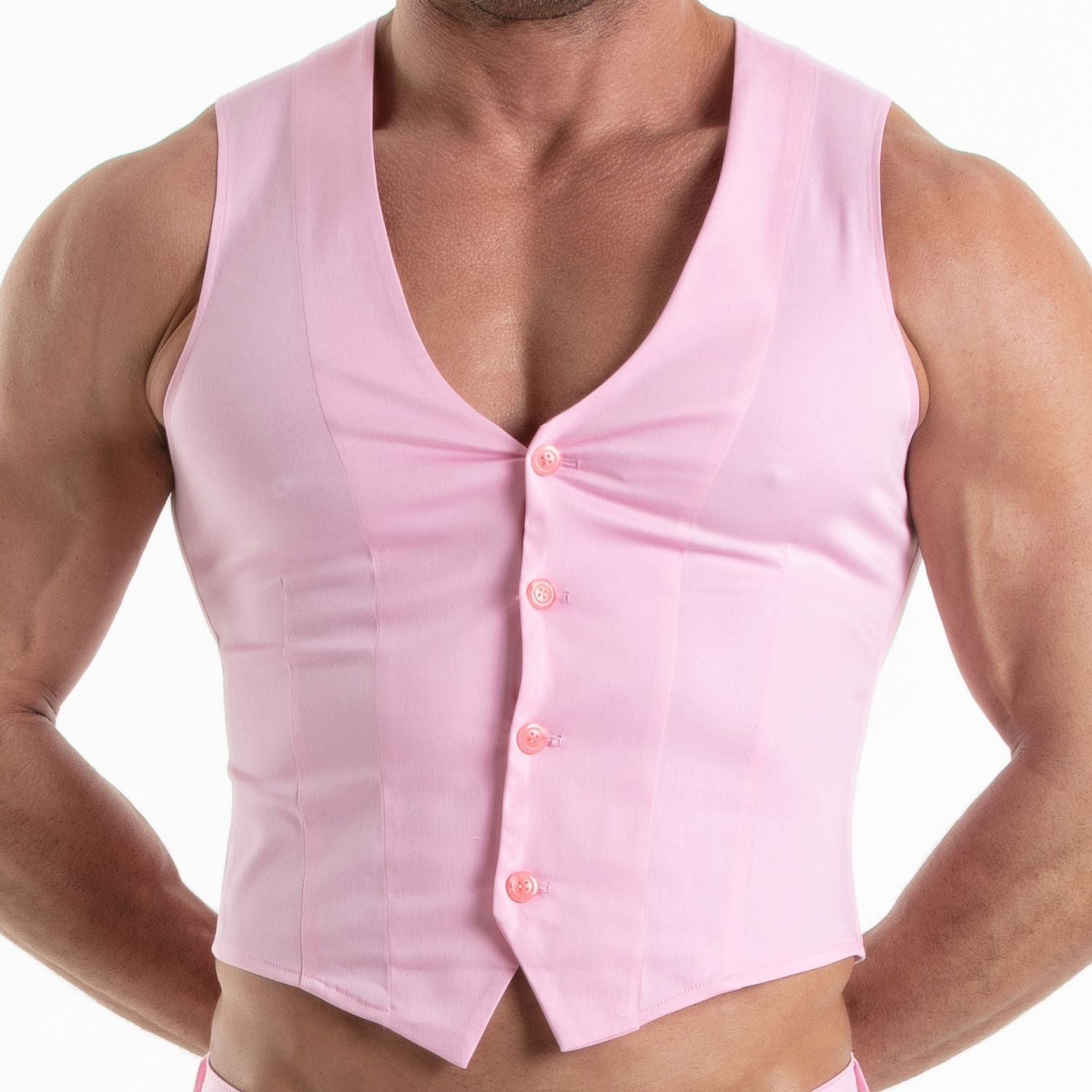 Chino Vest Pink - TOF Paris - Shop Deutschland Noodosz