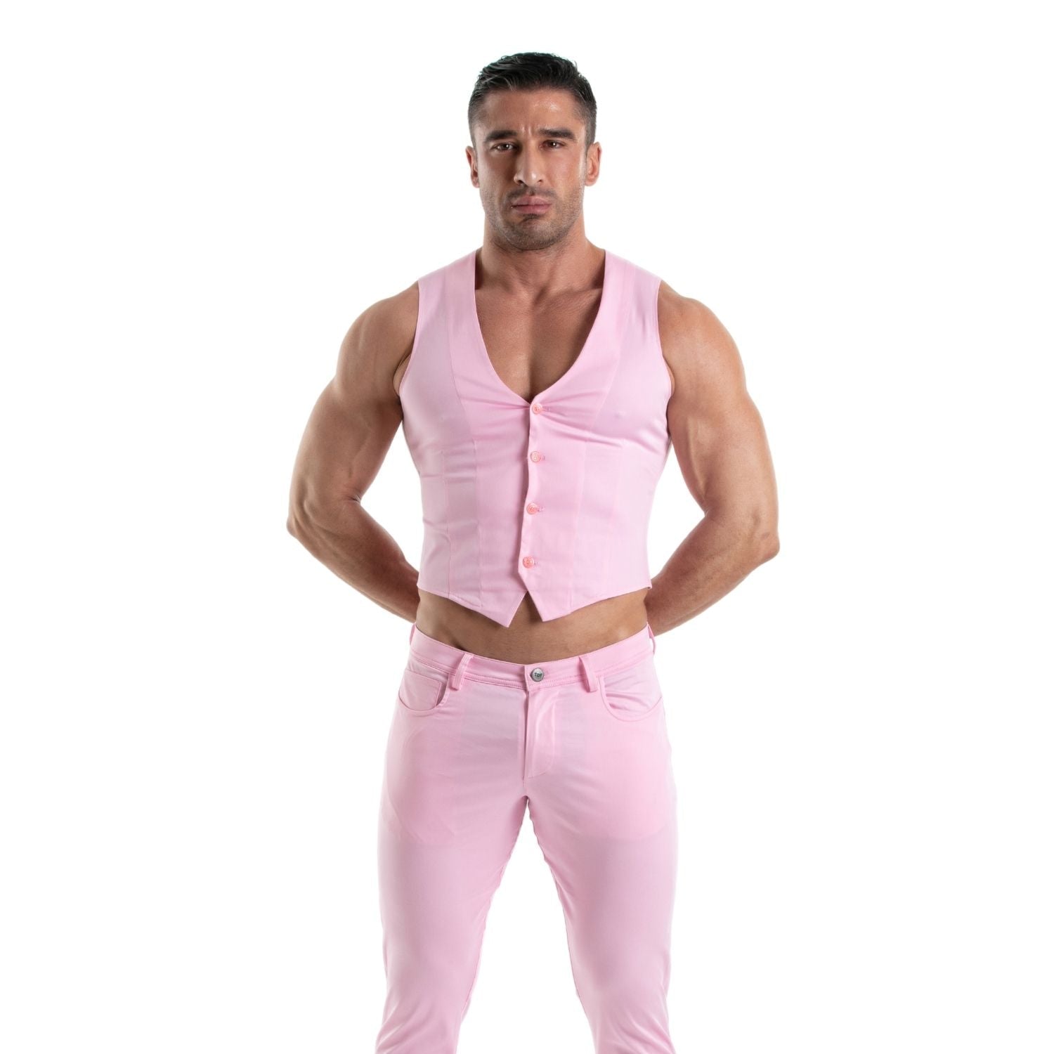 Chino Vest Pink - TOF Paris - Shop Deutschland Noodosz