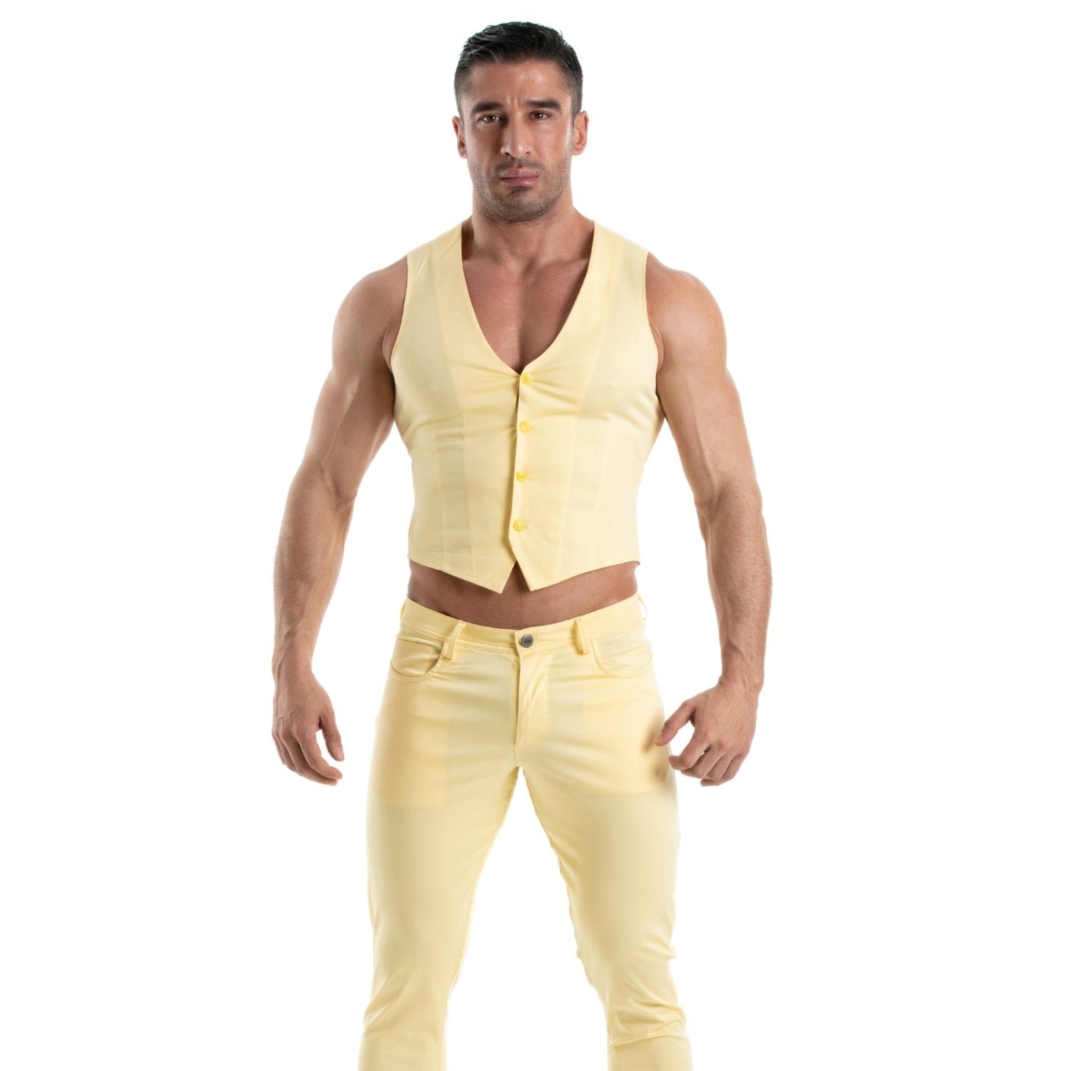 Chino Vest Yellow - TOF Paris - Shop Deutschland Noodosz