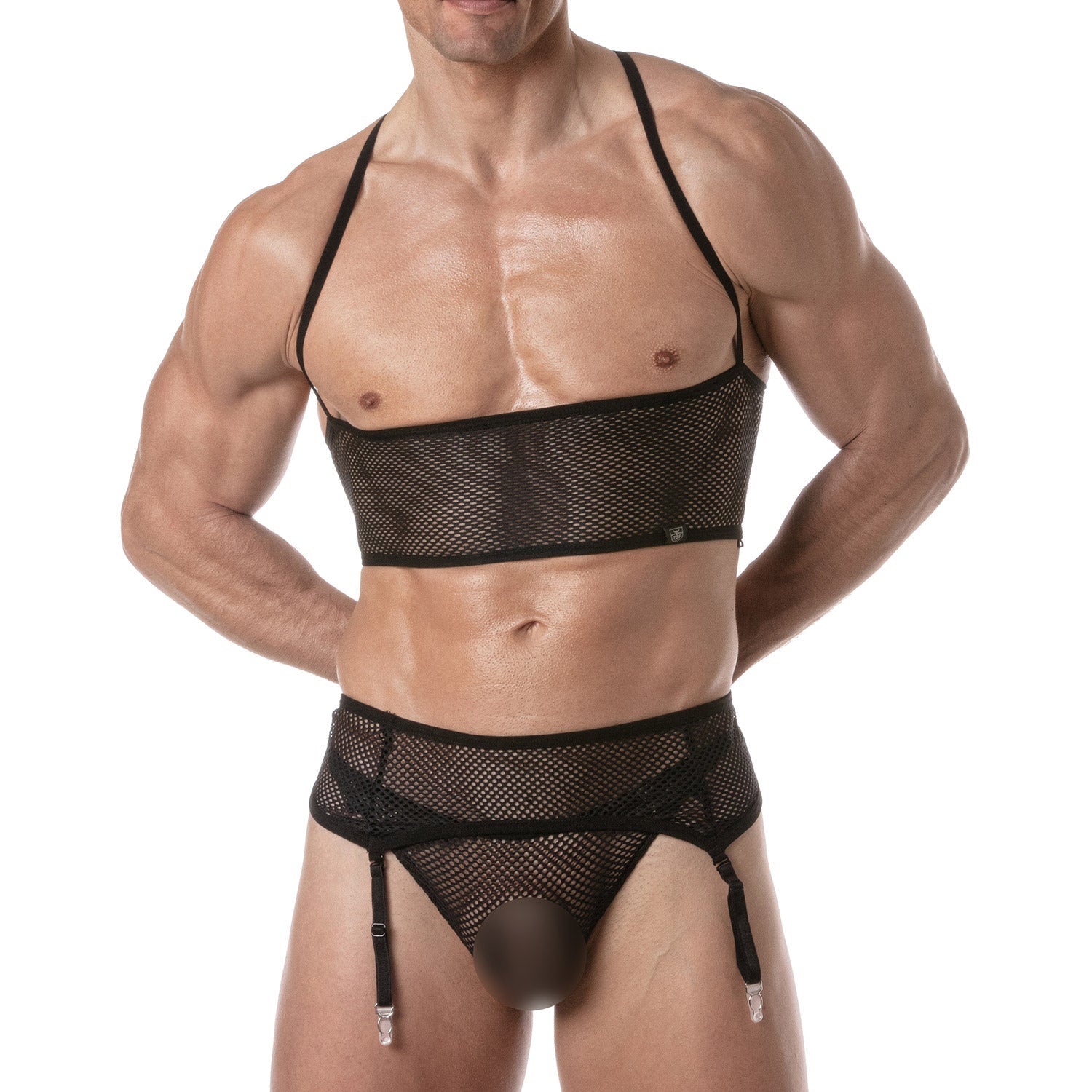Circuit Netz - Strumpfhalter - Set – Schwarz - TOF Paris - Shop Deutschland Noodosz