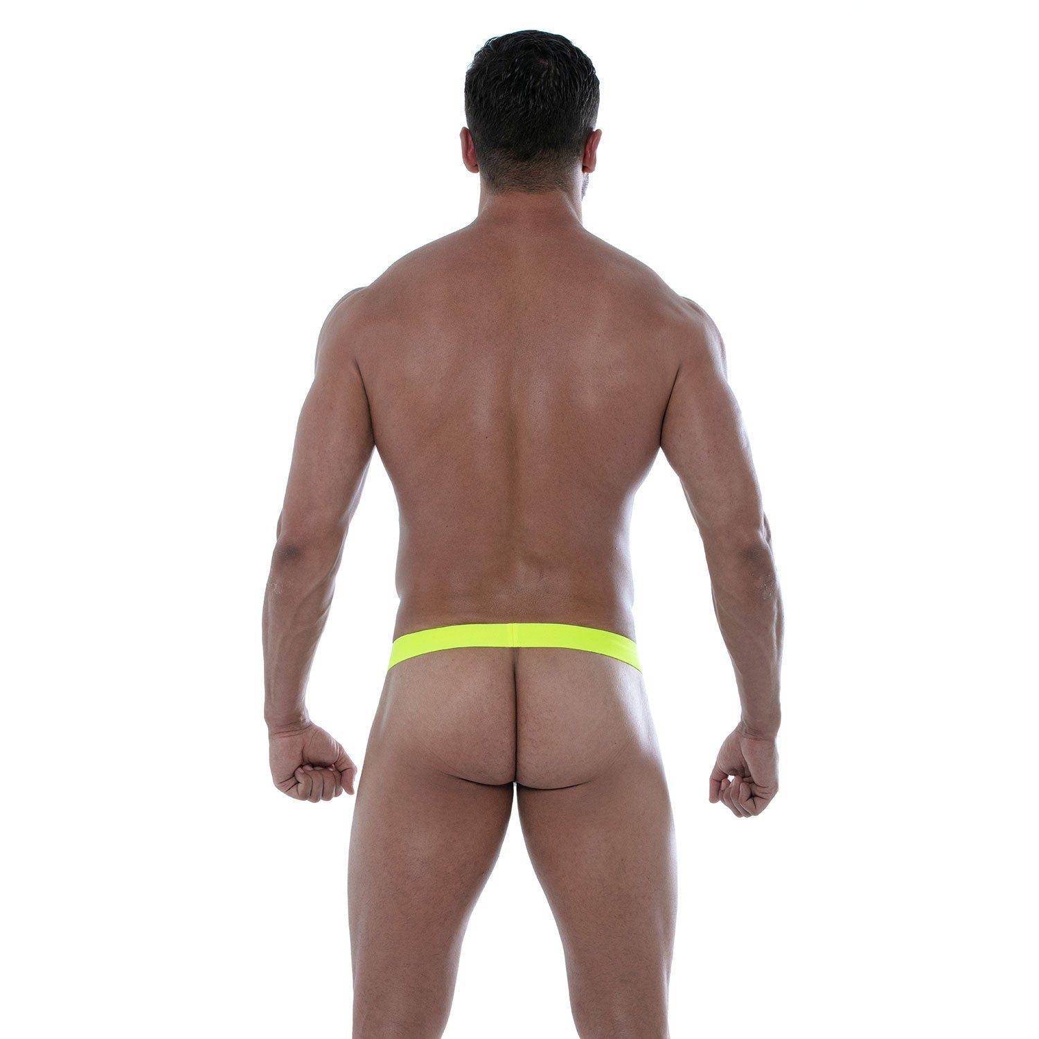 Circuit Transparentes Mesh Stringless Thong - Weiß & Gelb - TOF Paris - Shop Deutschland Noodosz