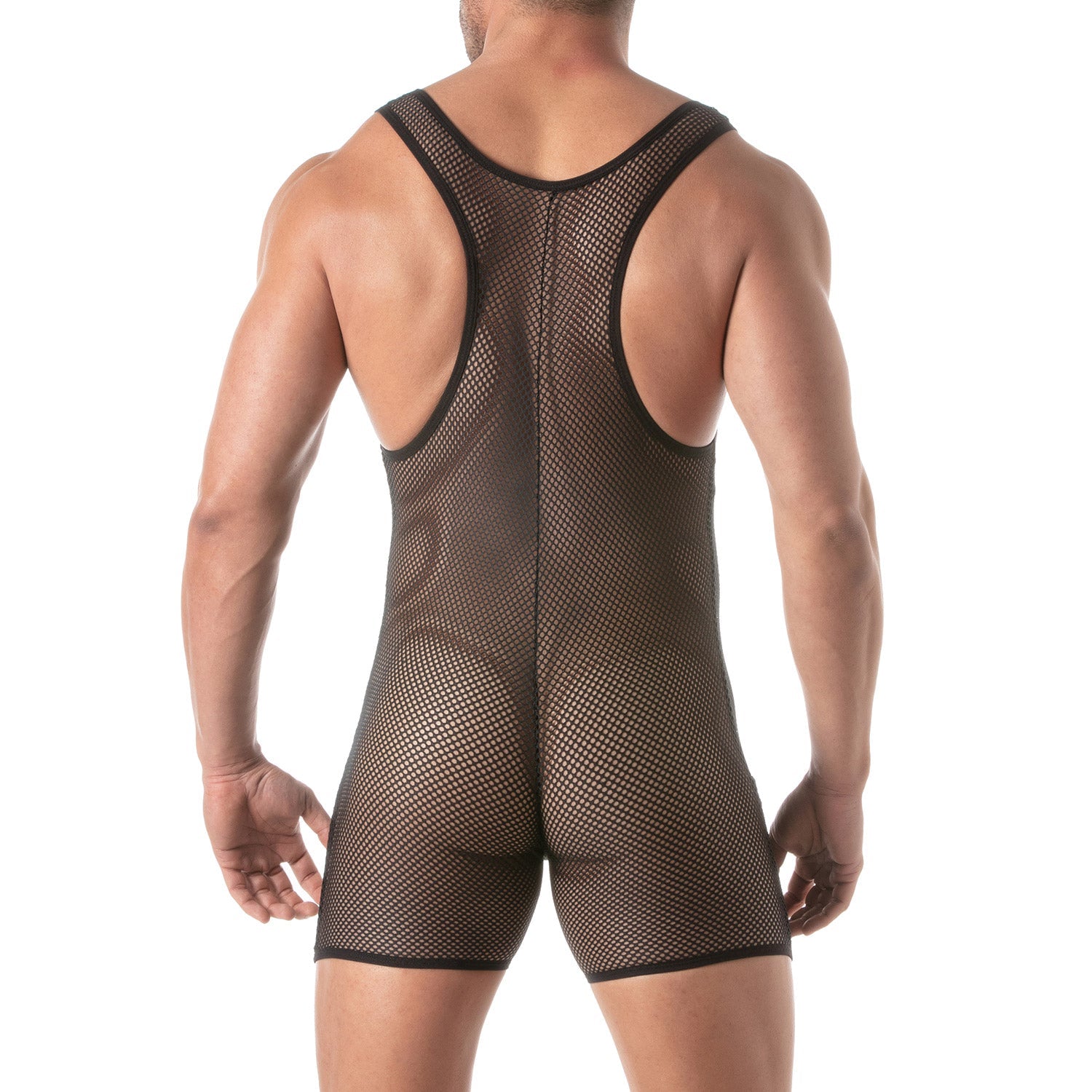 Circuit Wrestling - Body aus transparentem Mesh – Schwarz - TOF Paris - Shop Deutschland Noodosz