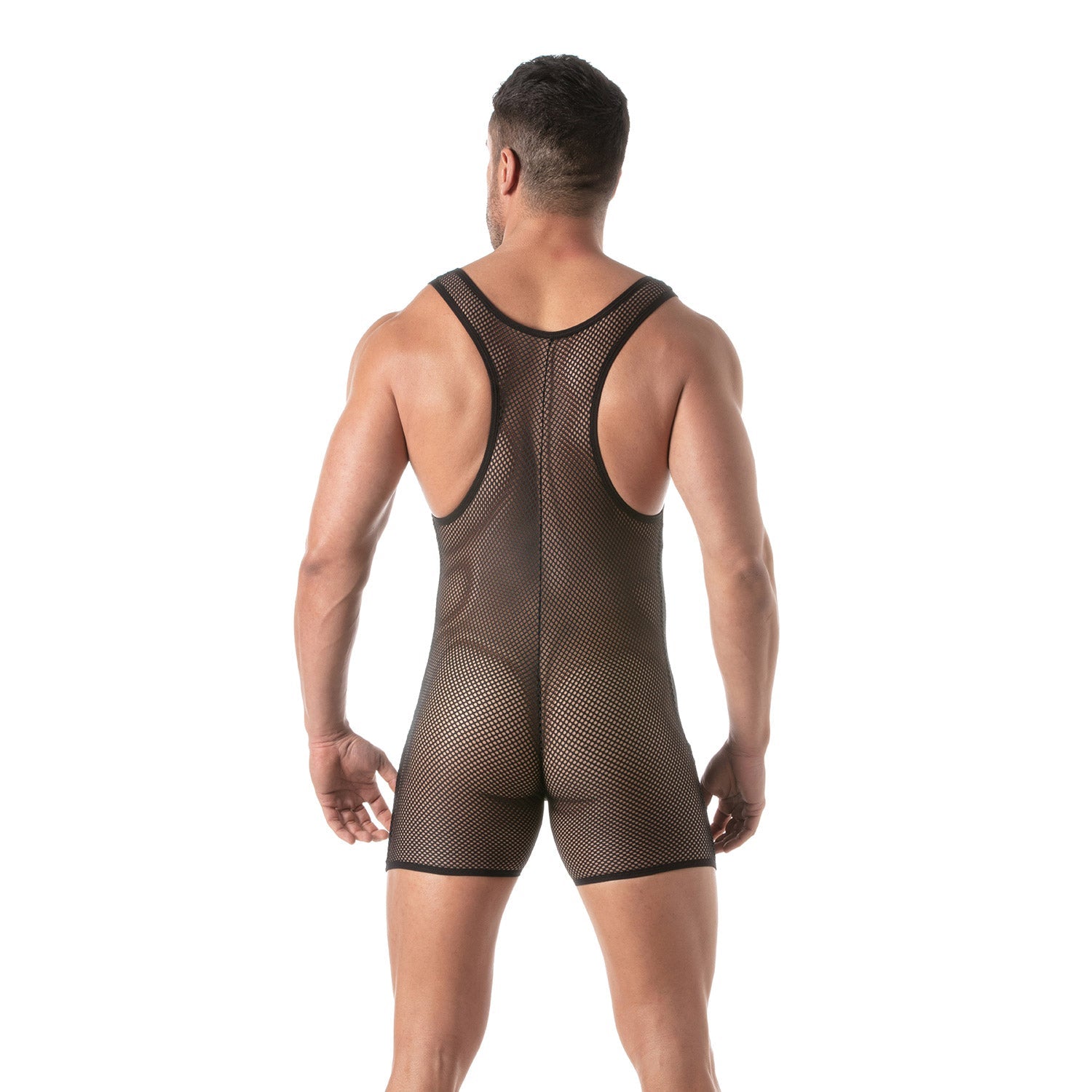 Circuit Wrestling - Body aus transparentem Mesh – Schwarz - TOF Paris - Shop Deutschland Noodosz