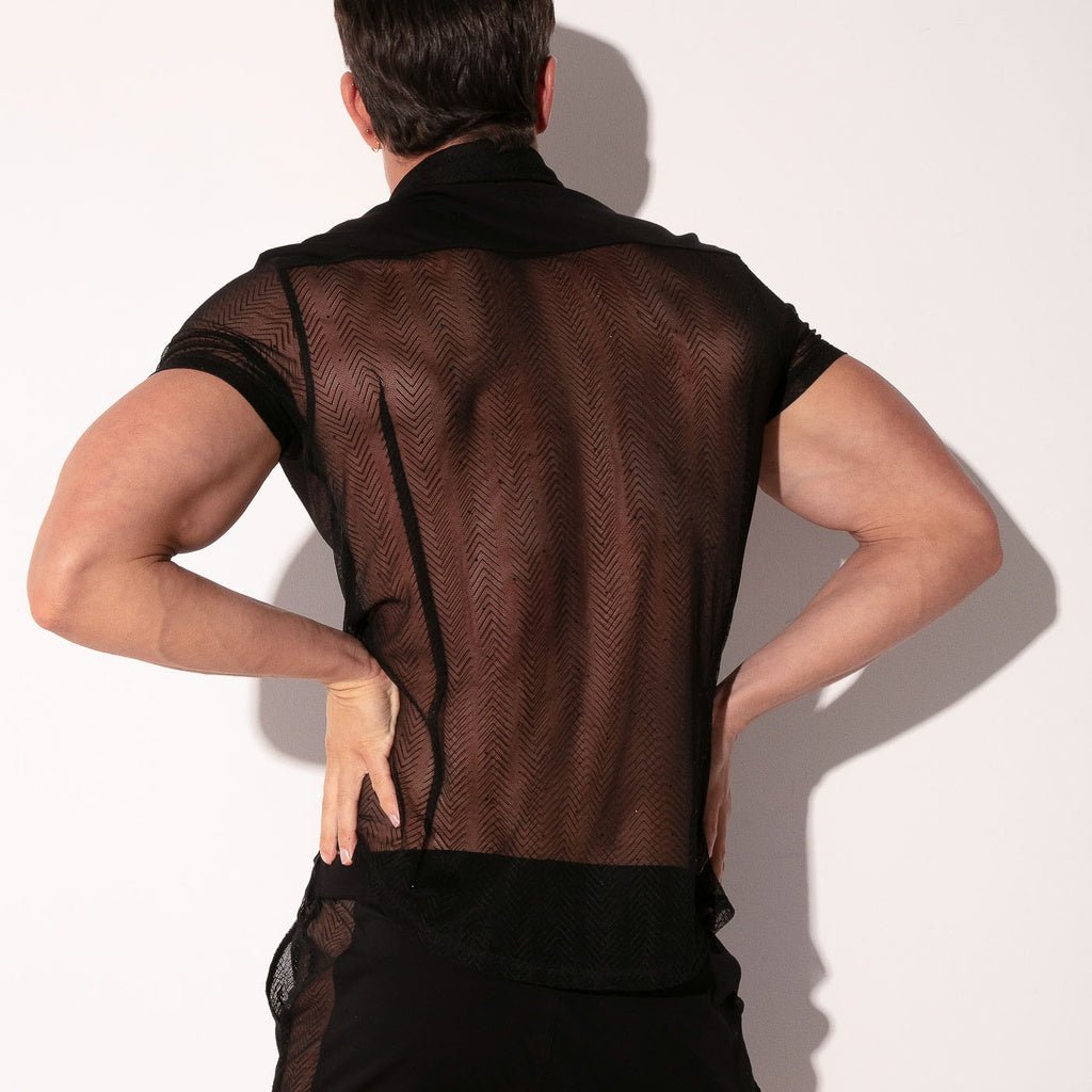 CODE 22 9824 ROCK Shirt, transparentes Nadelstreifen Hemd - noodosz - Code 22 - 