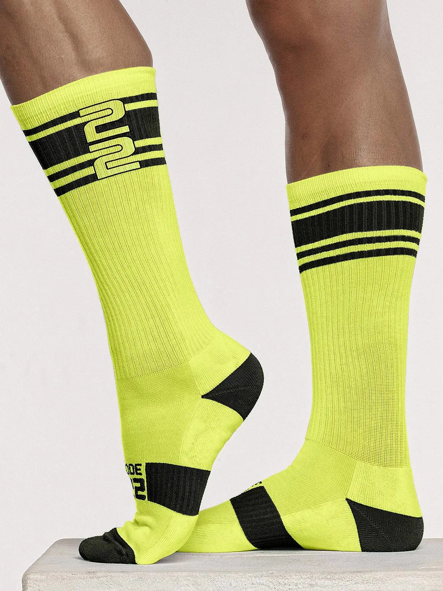 CODE 22 ACTIVE NEON SOCKS 8008 - Herren Sport Socken - noodosz