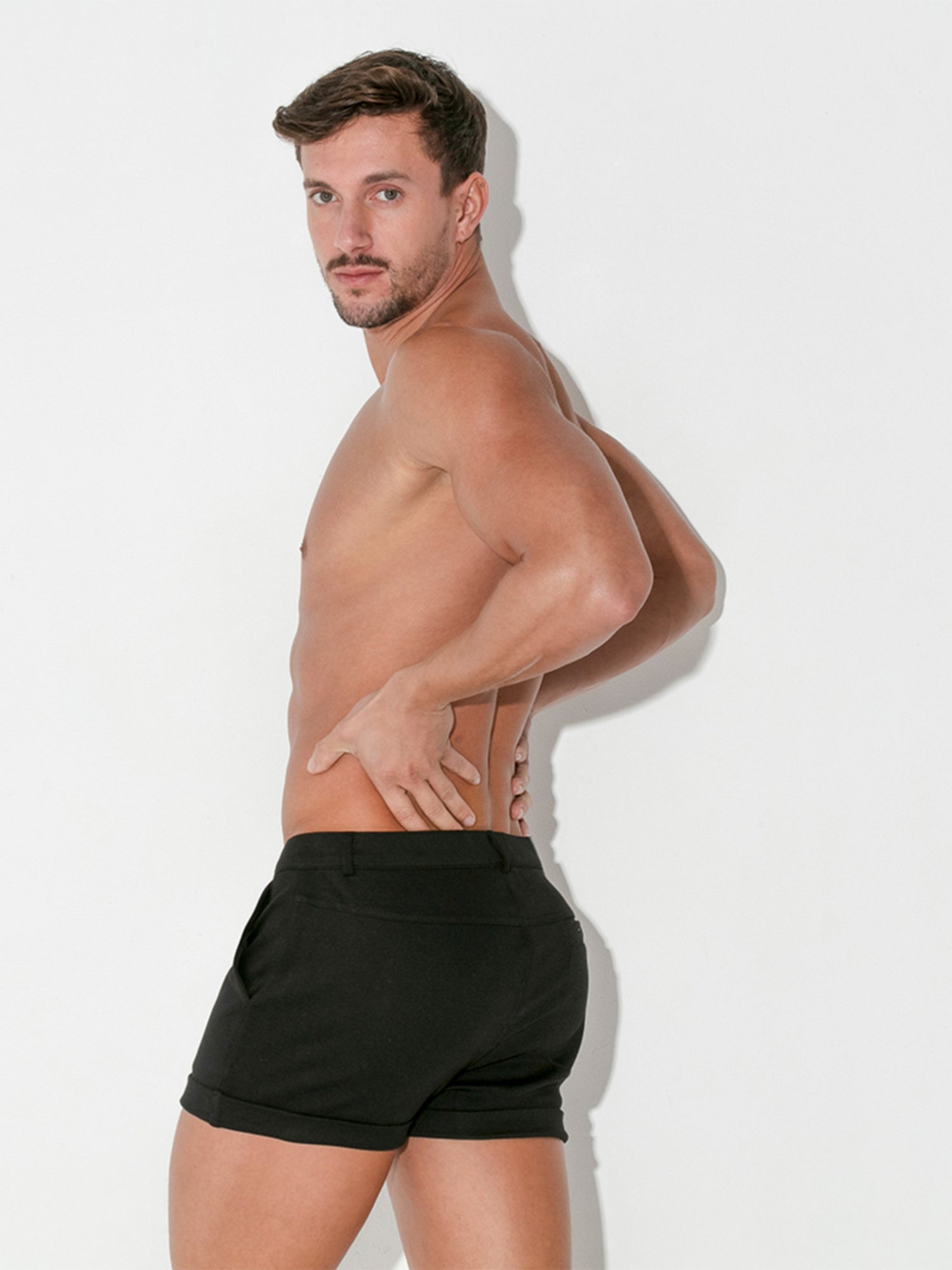 Code 22 BLACK MINI Chino Shorts - 9720 - noodosz Code 22 BLACK MINI Chino Shorts - 9720 Code 22 Kleidung & Accessoires:Herren:Herrenmode:Shorts & Bermudas nudosz.myshopify.com