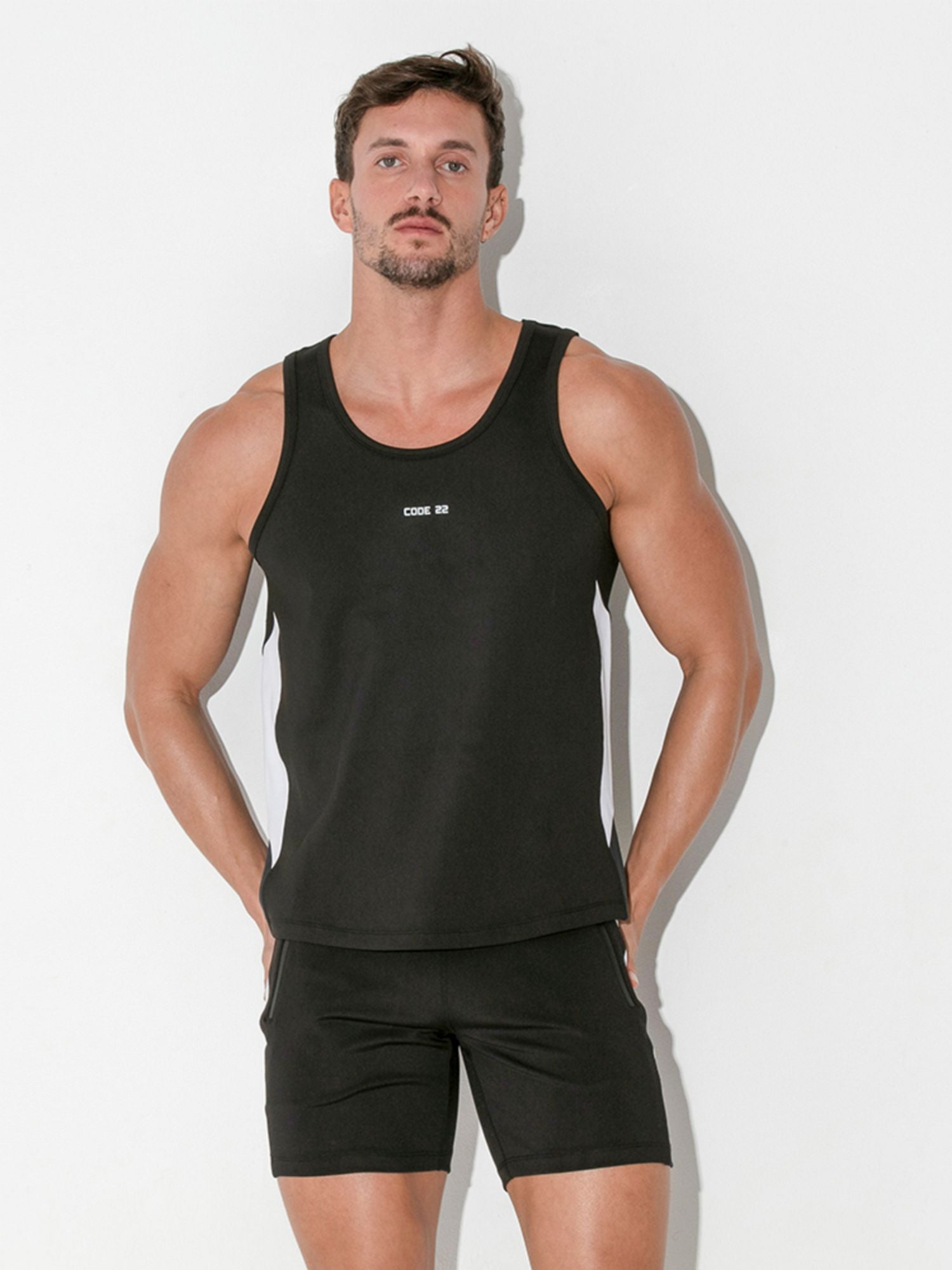 CODE 22 BLACK RUSH TANK TOP 9922 - noodosz