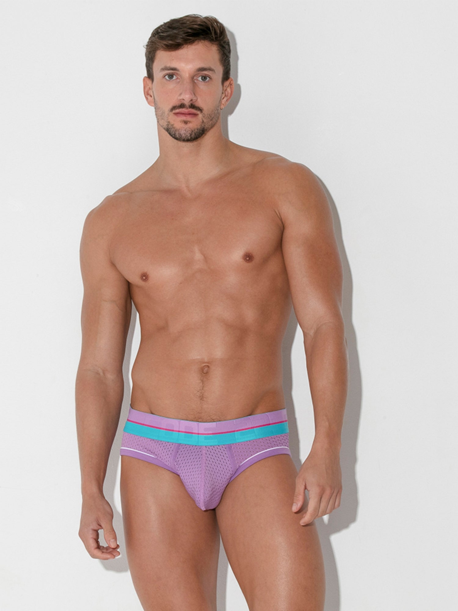 CODE 22 BRIGHT MESH BRIEF - 2081 Herren Netz Slip Unterhose - noodosz