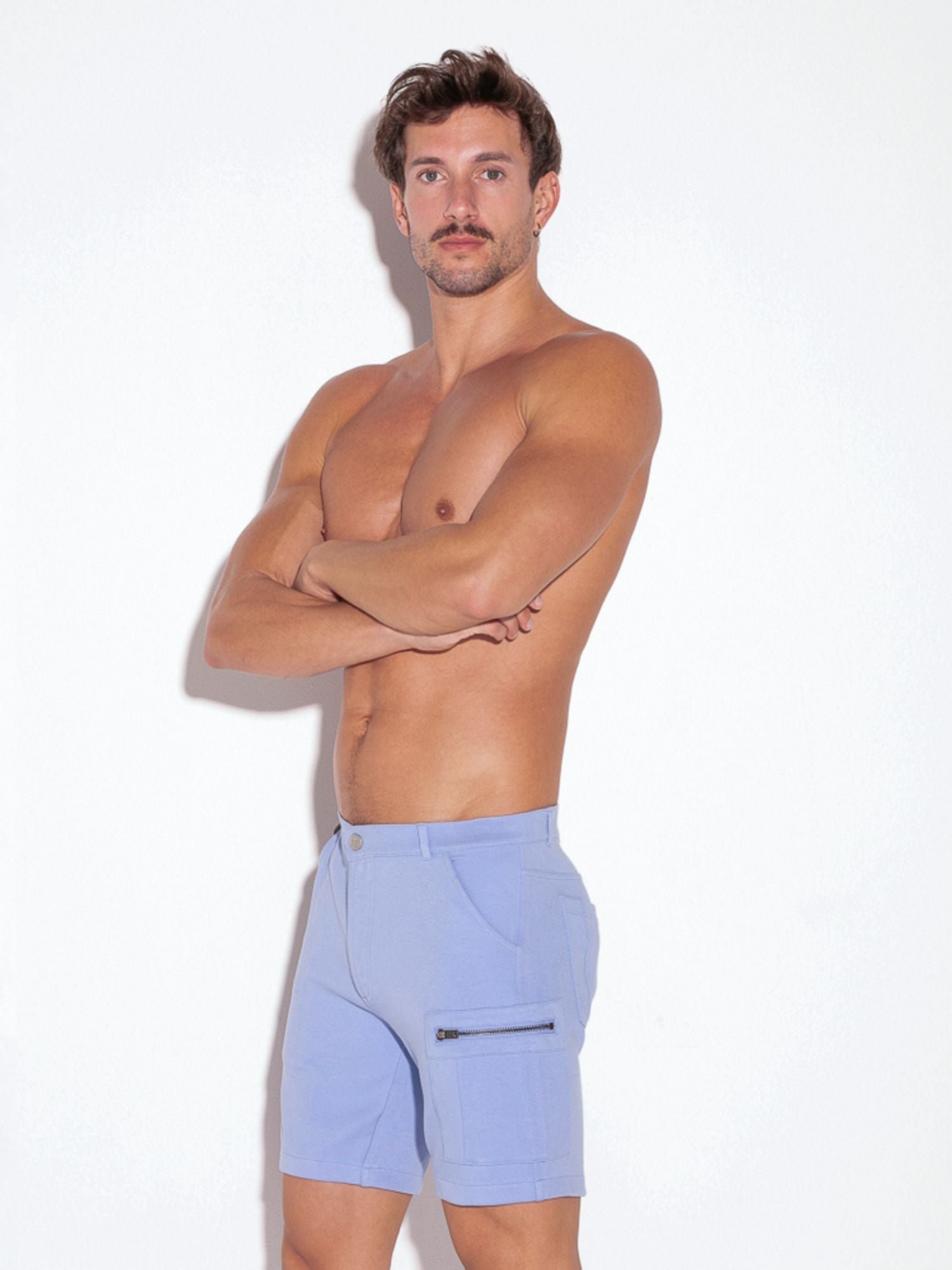 Code 22 CARGO Chino Shorts - 9713S, kurze Hose Sky Blue - Code 22 - Shop Deutschland Noodosz