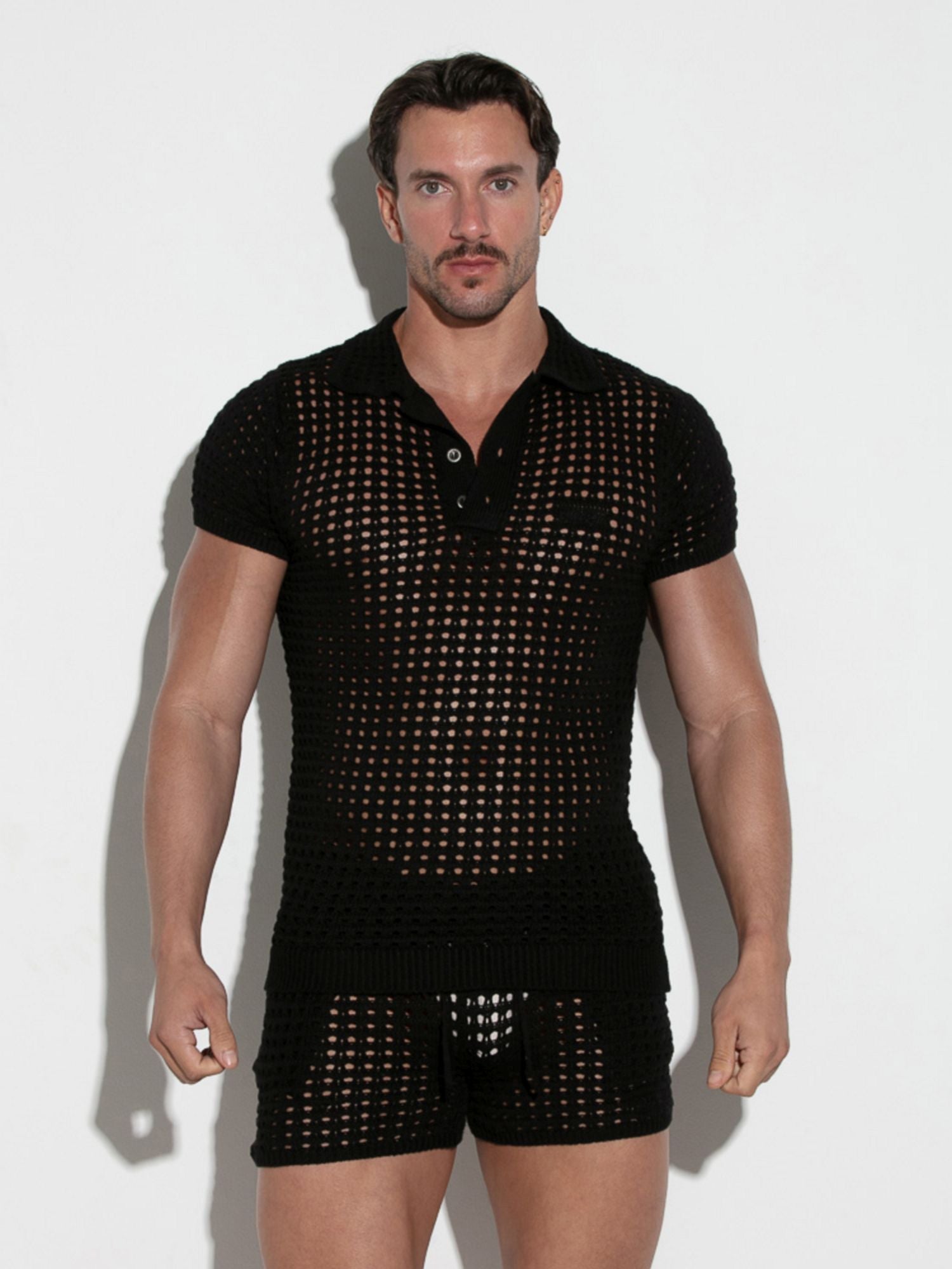 CODE 22 CROCKET KNIT POLO - 7007 Strick Polohemd - Code 22 - Shop Deutschland Noodosz
