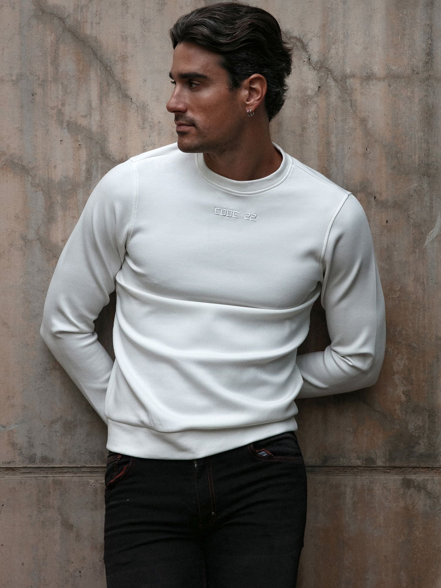 CODE 22 Essential Herren Sweater 9745, Sweatshirt Langarm T-Shirt - Code 22 - Shop Deutschland Noodosz