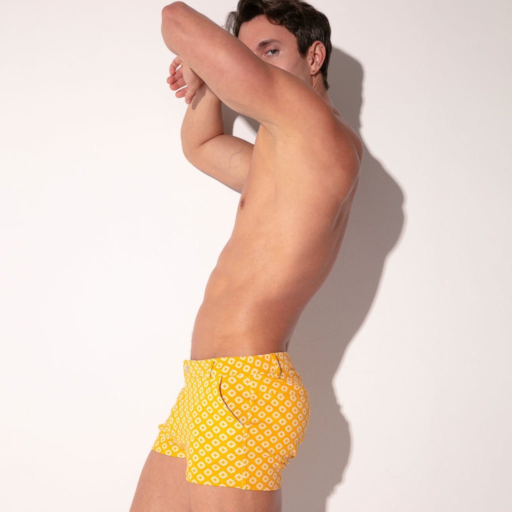 Code 22 FITTED STRETCH Chino Shorts 9746S, Mustard - Code 22 - Shop Deutschland Noodosz