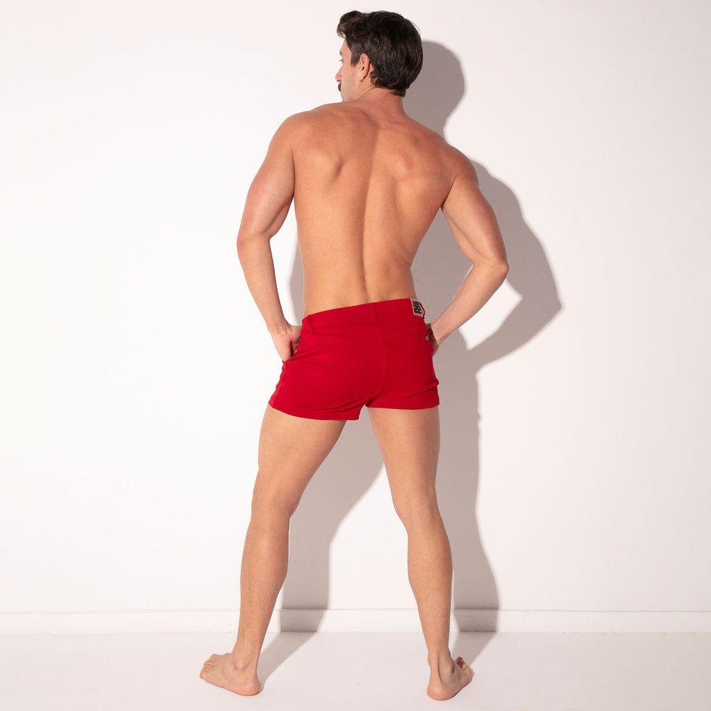 Code 22 FITTED STRETCH Chino Shorts 9746S, Red - Code 22 - Shop Deutschland Noodosz