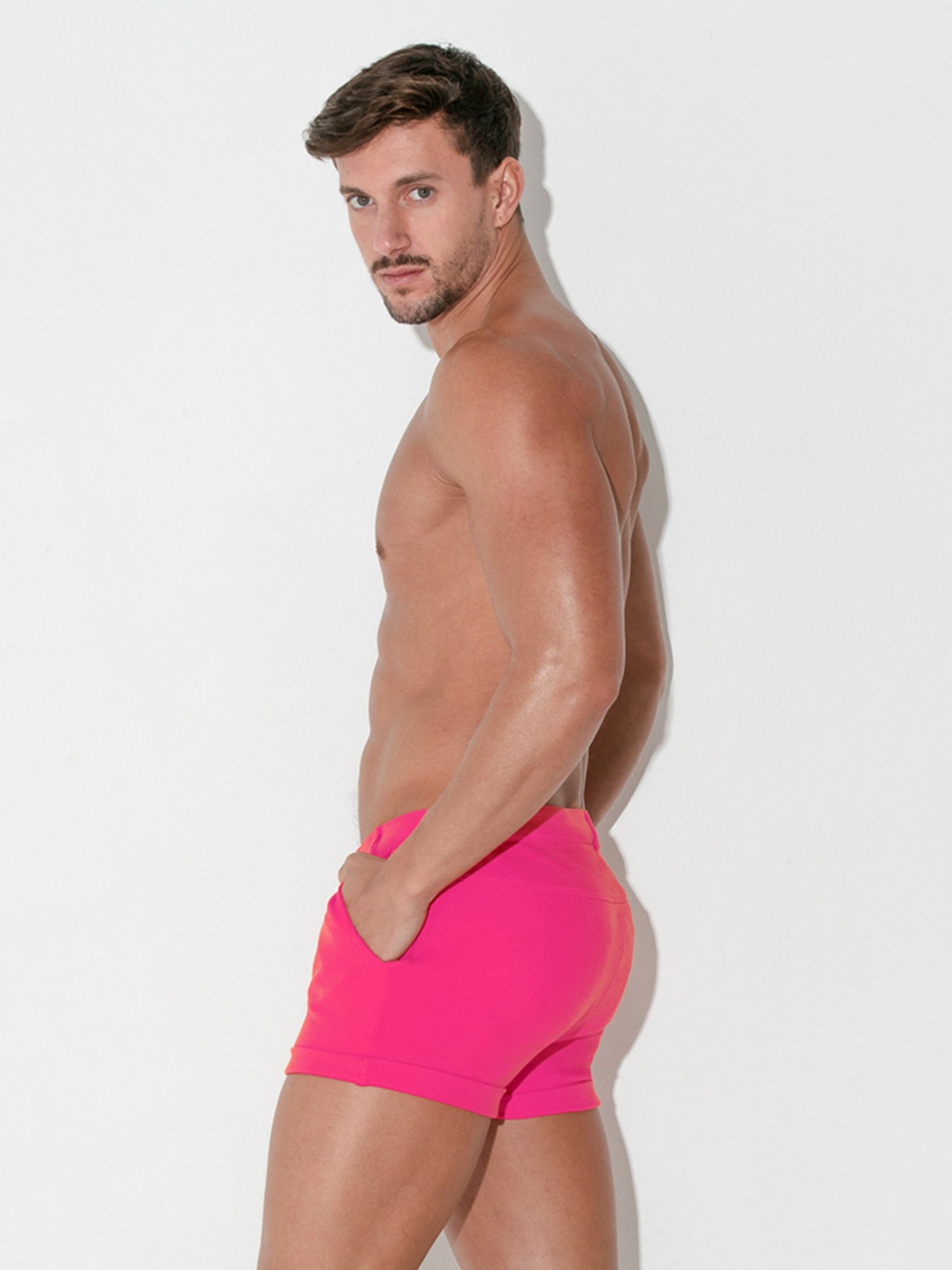 Code 22 FUCHSIA MINI Chino Shorts - 9720 - noodosz