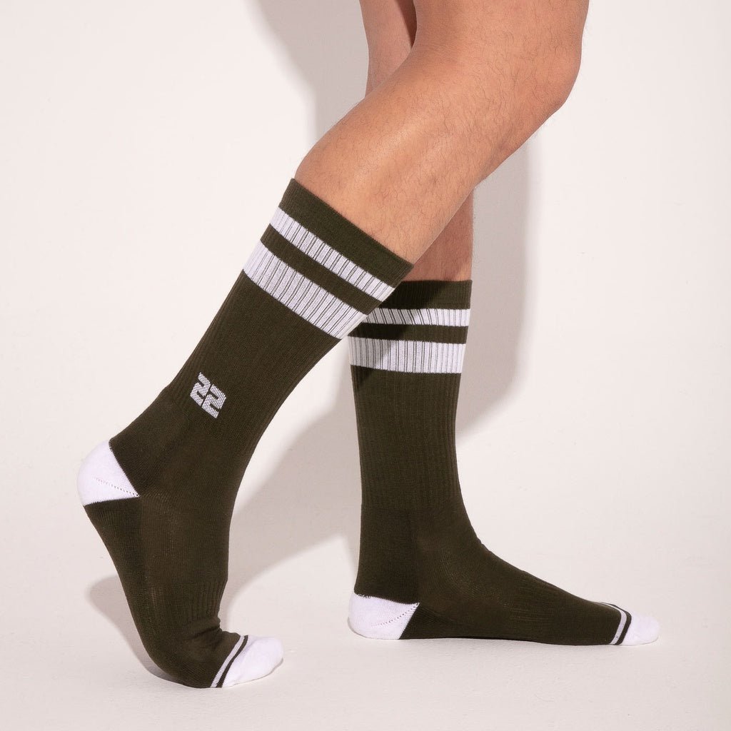 CODE 22 ICONIC Crew Sock 8021 - Herren Sport Socken, Stutzen - Code 22 - Shop Deutschland Noodosz