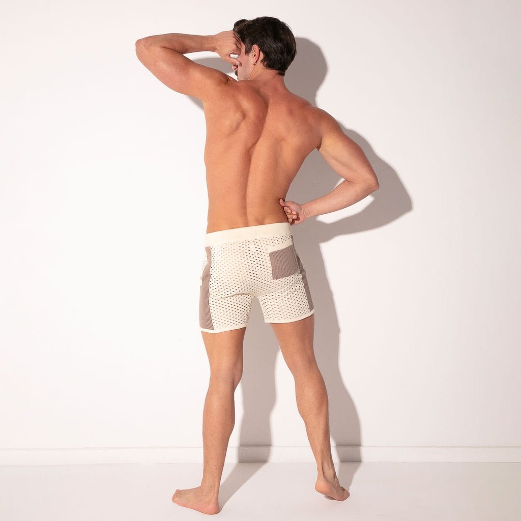 CODE 22 KNITTED MOSAIC Short 7019, kurze Strickhose - Code 22 - Shop Deutschland Noodosz