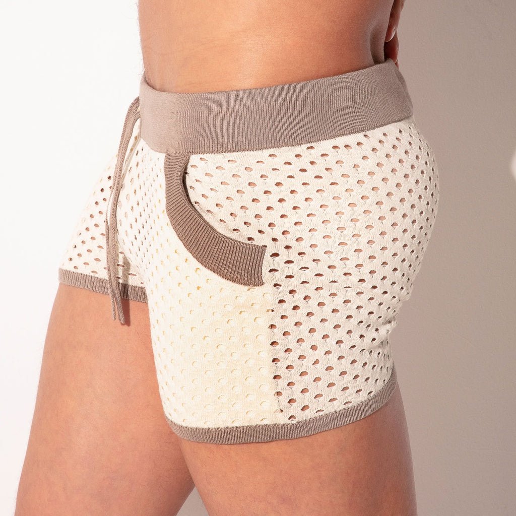 CODE 22 KNITTED MOSAIC Short 7020, kurze Strickhose - Code 22 - Shop Deutschland Noodosz