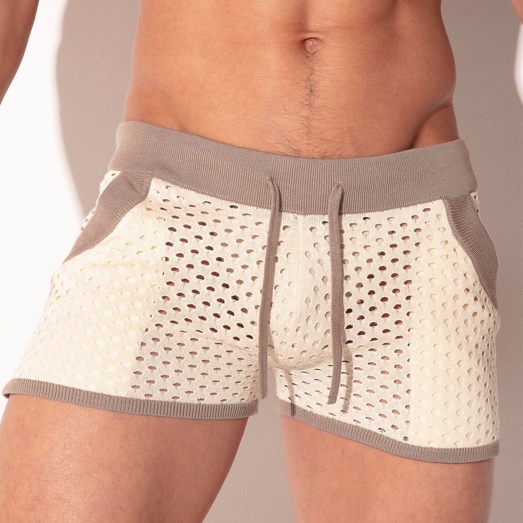 CODE 22 KNITTED MOSAIC Short 7020, kurze Strickhose - Code 22 - Shop Deutschland Noodosz