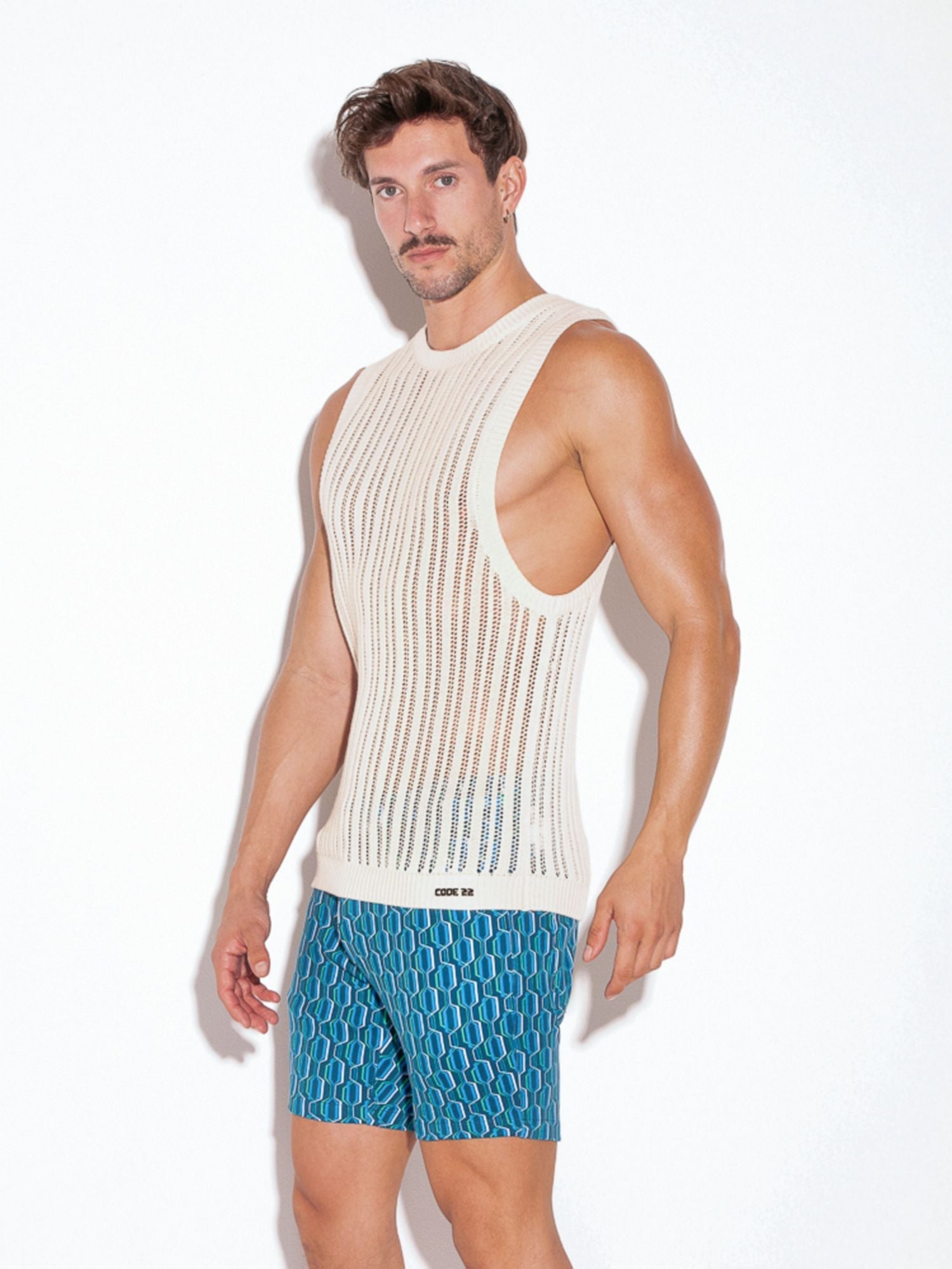 CODE 22 KNITTED TANKTOP, ärmelloses Strickshirt - 7002 - Code 22 - Shop Deutschland Noodosz