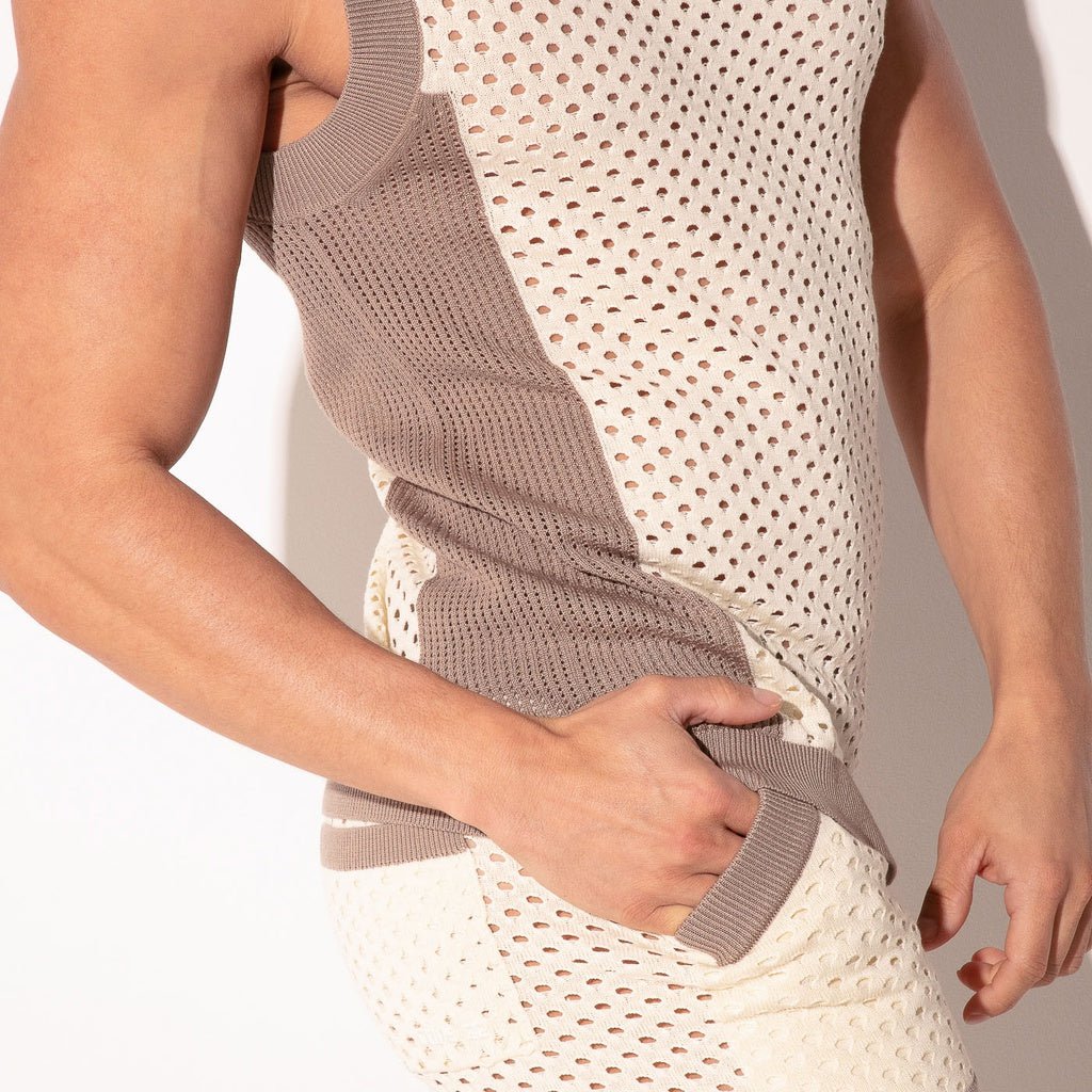 CODE 22 MOSAIC TANKTOP, ärmelloses Strickshirt 7018 - Code 22 - Shop Deutschland Noodosz