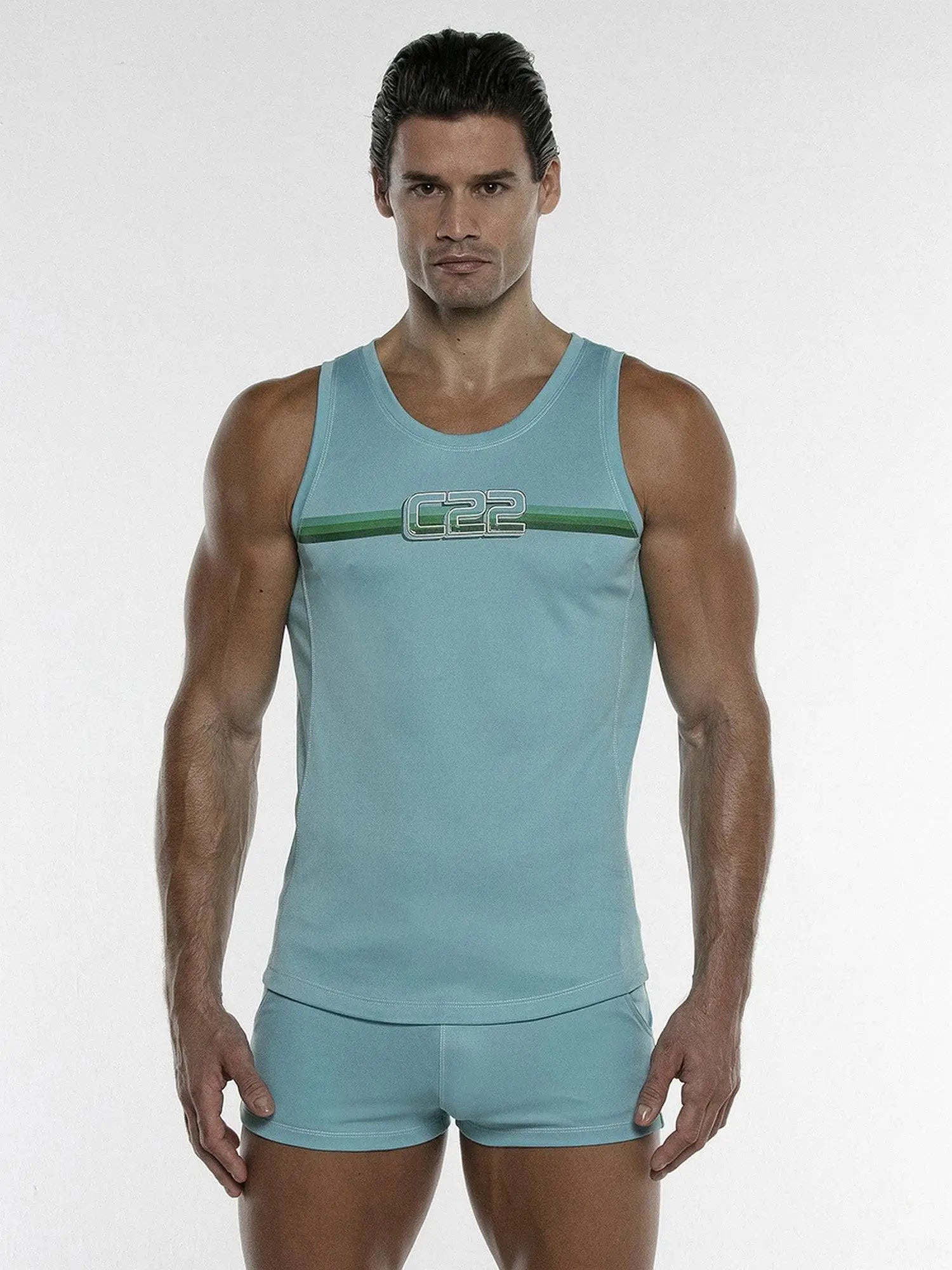 CODE 22 MOTION TANK TOP 9915 - Herren Fitness Gym Stringer Shirt - noodosz CODE 22  MOTION TANK TOP 9915, Größe XL Code 22 Kleidung & Accessoires:Herren:Herrenmode:Fitnessmode:Sporttops nudosz.myshopify.com