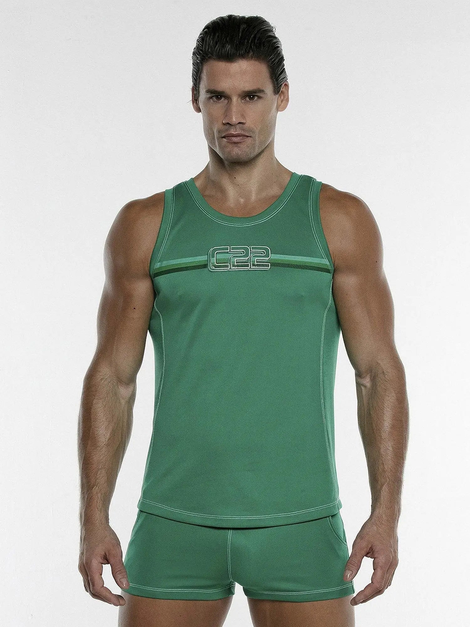 CODE 22 MOTION TANK TOP 9915 - Herren Fitness Gym Stringer Shirt - noodosz CODE 22  MOTION TANK TOP 9915, Größe XL Code 22 Kleidung & Accessoires:Herren:Herrenmode:Fitnessmode:Sporttops nudosz.myshopify.com