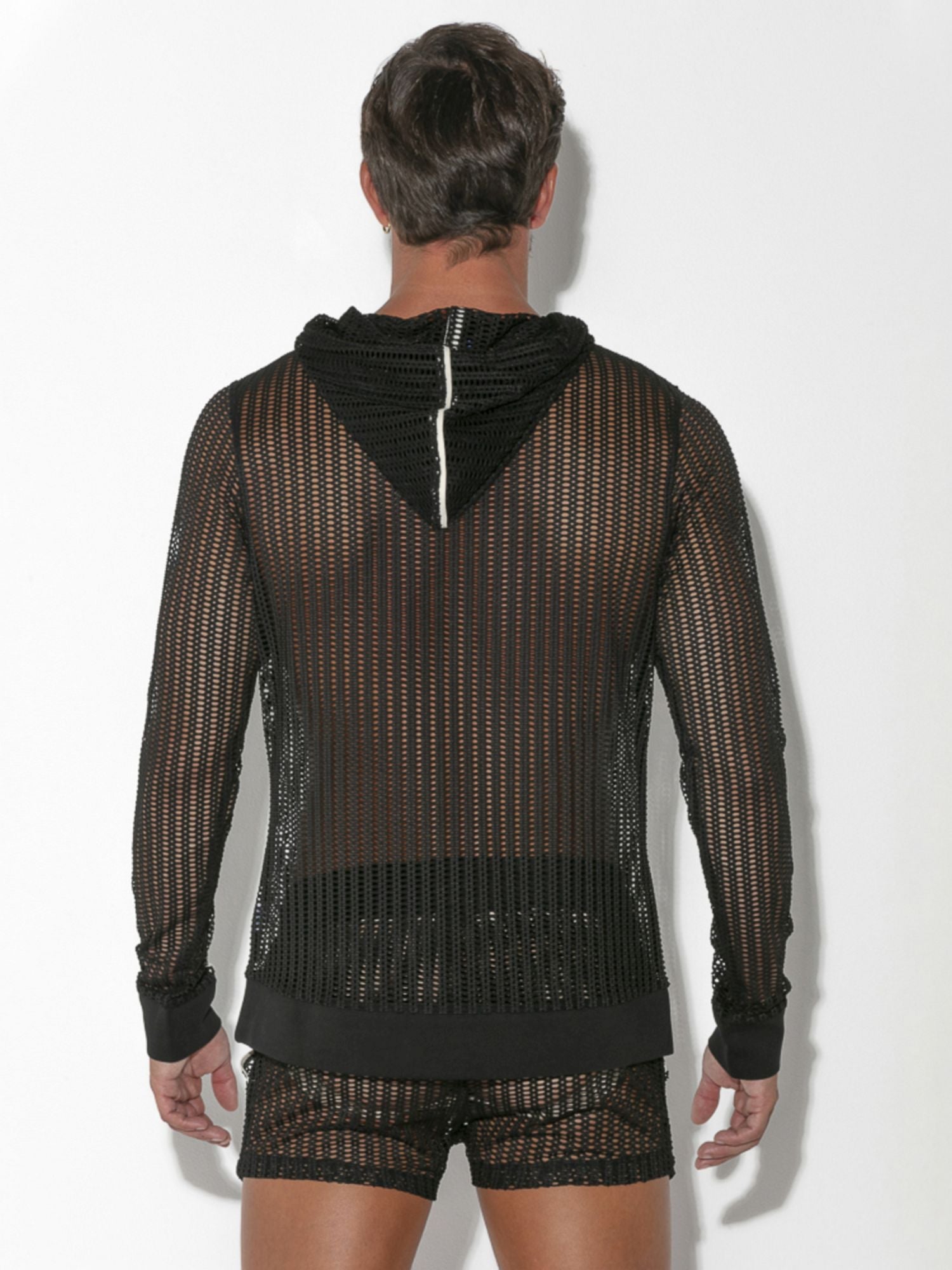 CODE 22 Openwork Jacquard Hoody 9626 - noodosz